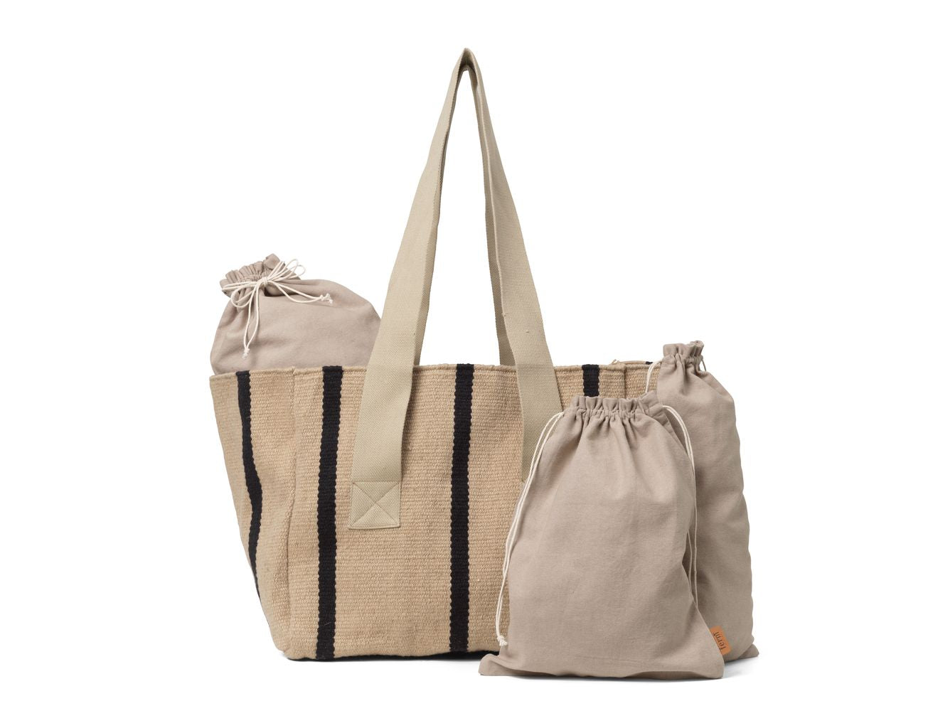 [product_category]-Ferm Living Yard Picnic Bag, Sand/Black-Ferm Living-5704723284512-1104265485-FER-2