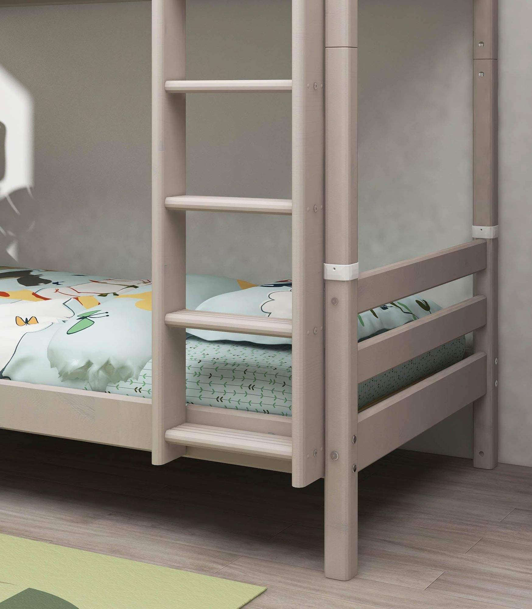 [product_category]-FLEXA Bunk bed w. extra height and straight ladder-FLEXA-5706459120461-90-10038-3-01-FLE-4