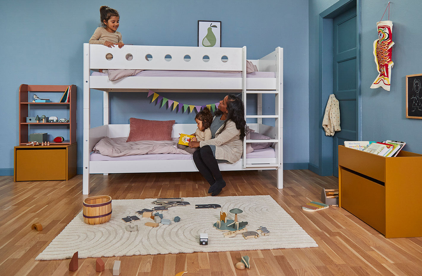 [product_category]-FLEXA Bunk bed w. straight ladder-FLEXA-5706459065137-80-17407-40-FLE-4