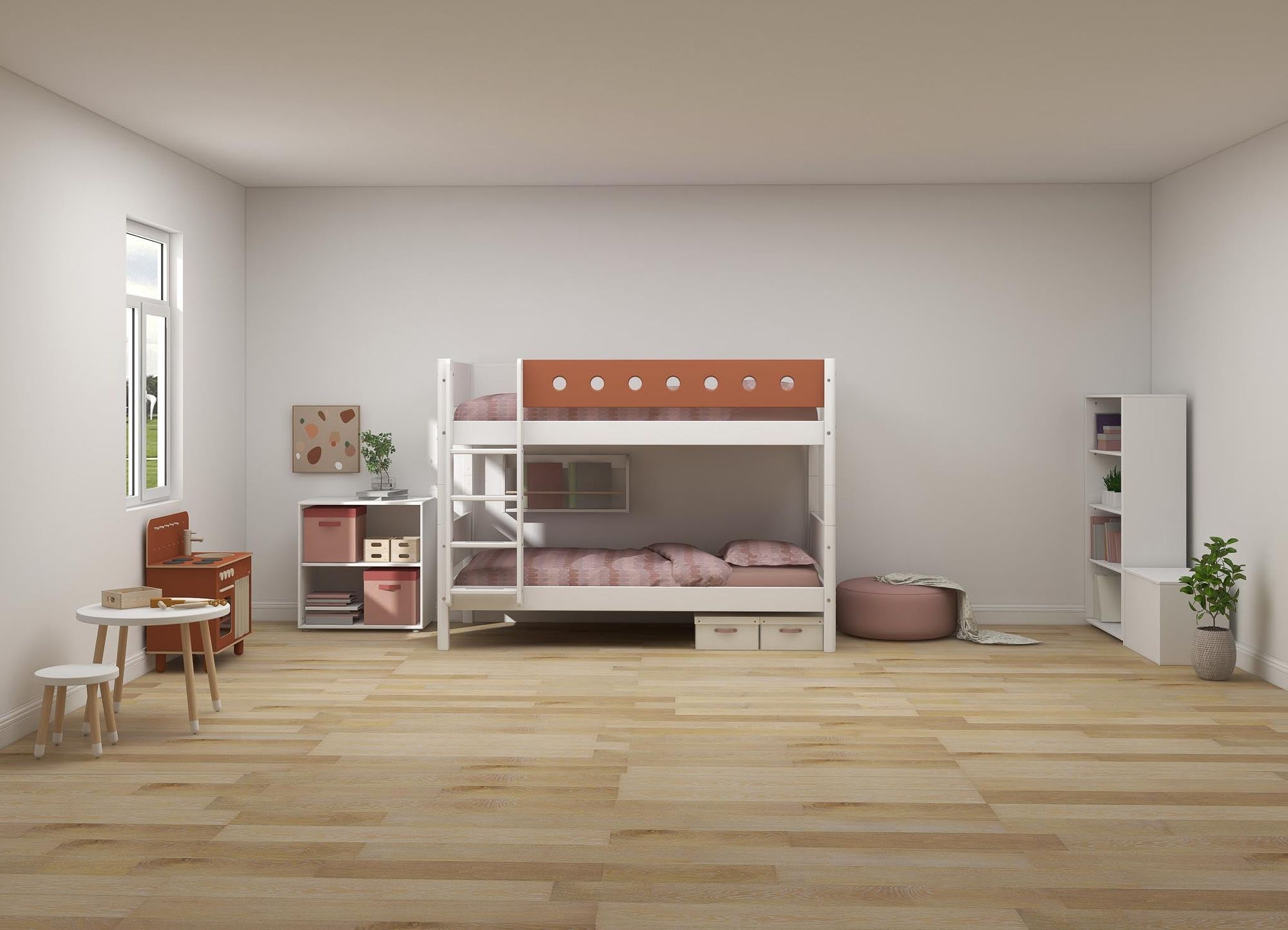 [product_category]-FLEXA Bunk bed w. straight ladder-FLEXA-5706459150499-80-17407-518-FLE-2