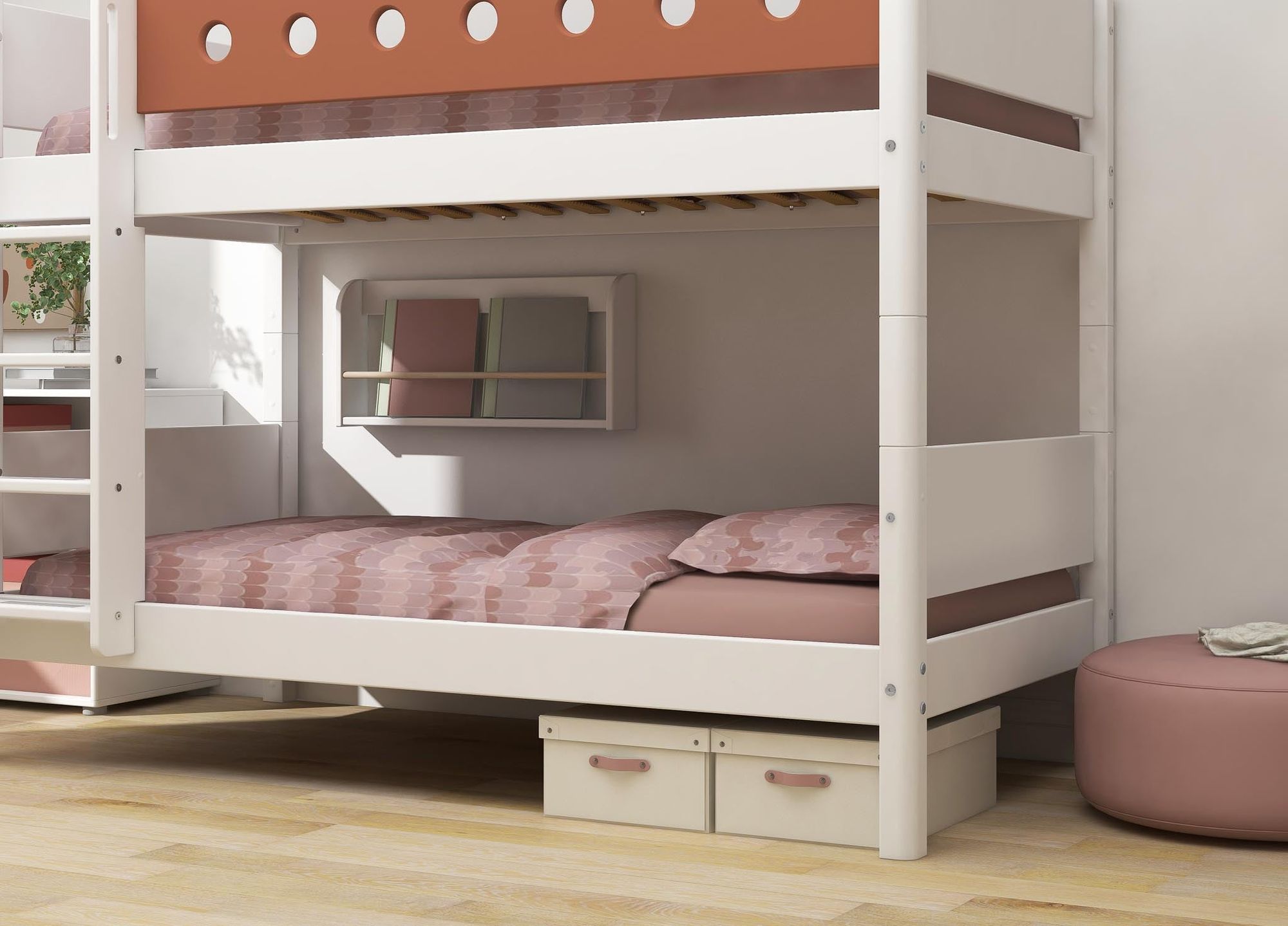 [product_category]-FLEXA Bunk bed w. straight ladder-FLEXA-5706459150499-80-17407-518-FLE-4