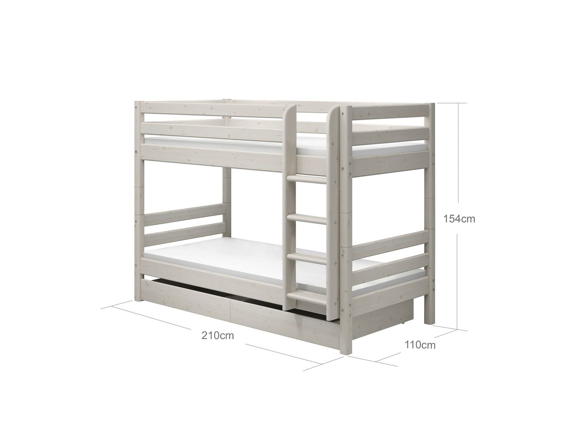 [product_category]-FLEXA Bunk bed with straight ladder-FLEXA-5706459047522-90-10178-2-01-FLE-11