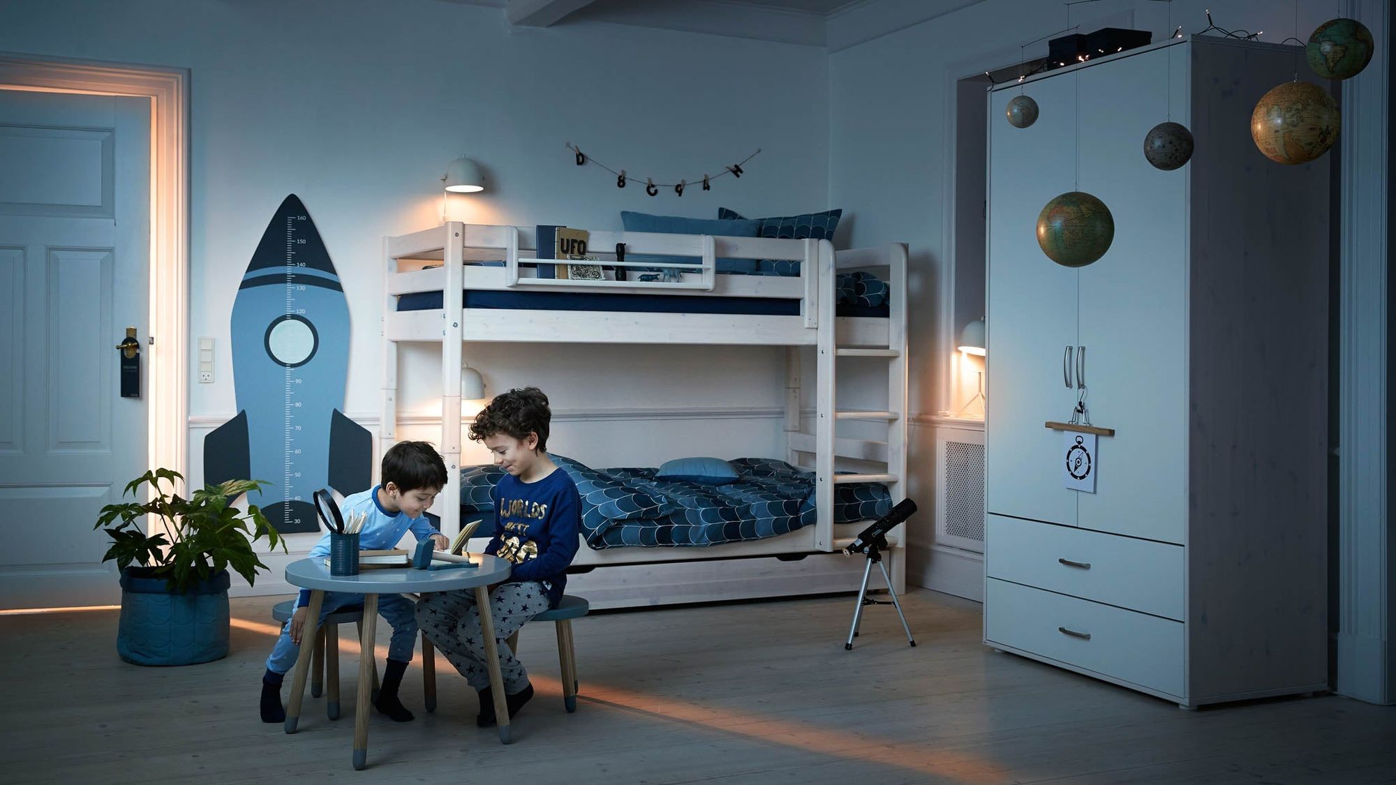 [product_category]-FLEXA Bunk bed with straight ladder-FLEXA-5706459047522-90-10178-2-01-FLE-3