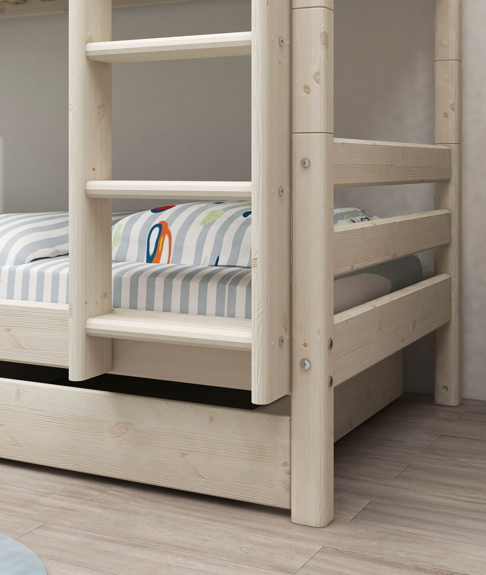 [product_category]-FLEXA Bunk bed with straight ladder-FLEXA-5706459047522-90-10178-2-01-FLE-7