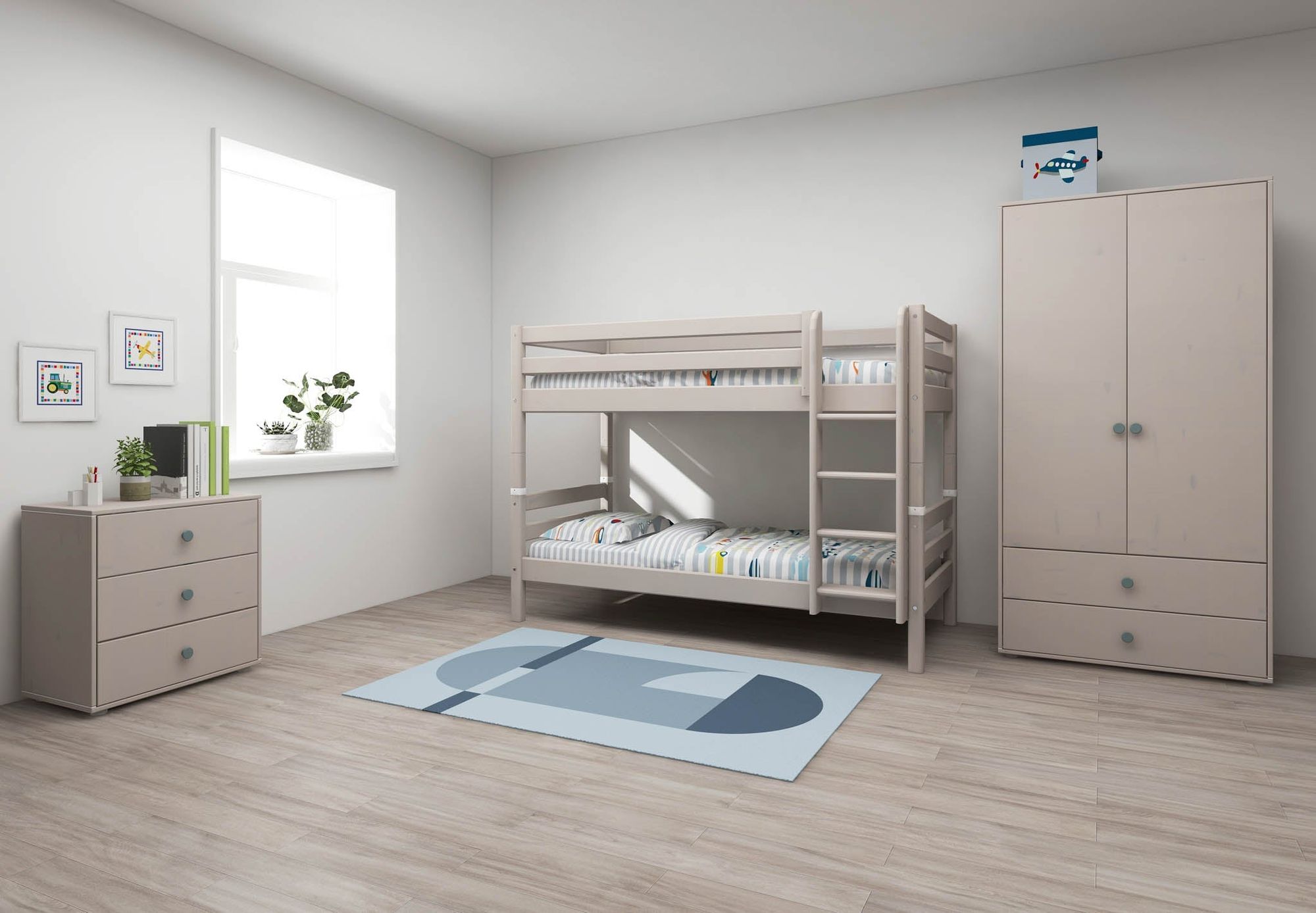 [product_category]-FLEXA Bunk bed with straight ladder-FLEXA-5706459120447-90-10032-3-01-FLE-2