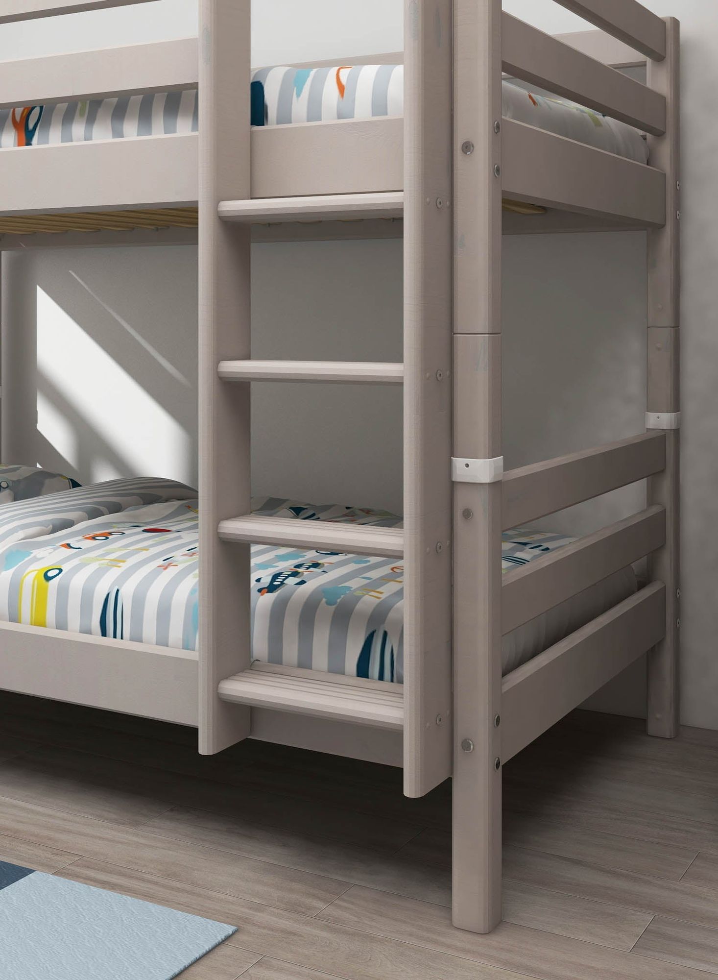 [product_category]-FLEXA Bunk bed with straight ladder-FLEXA-5706459120447-90-10032-3-01-FLE-4