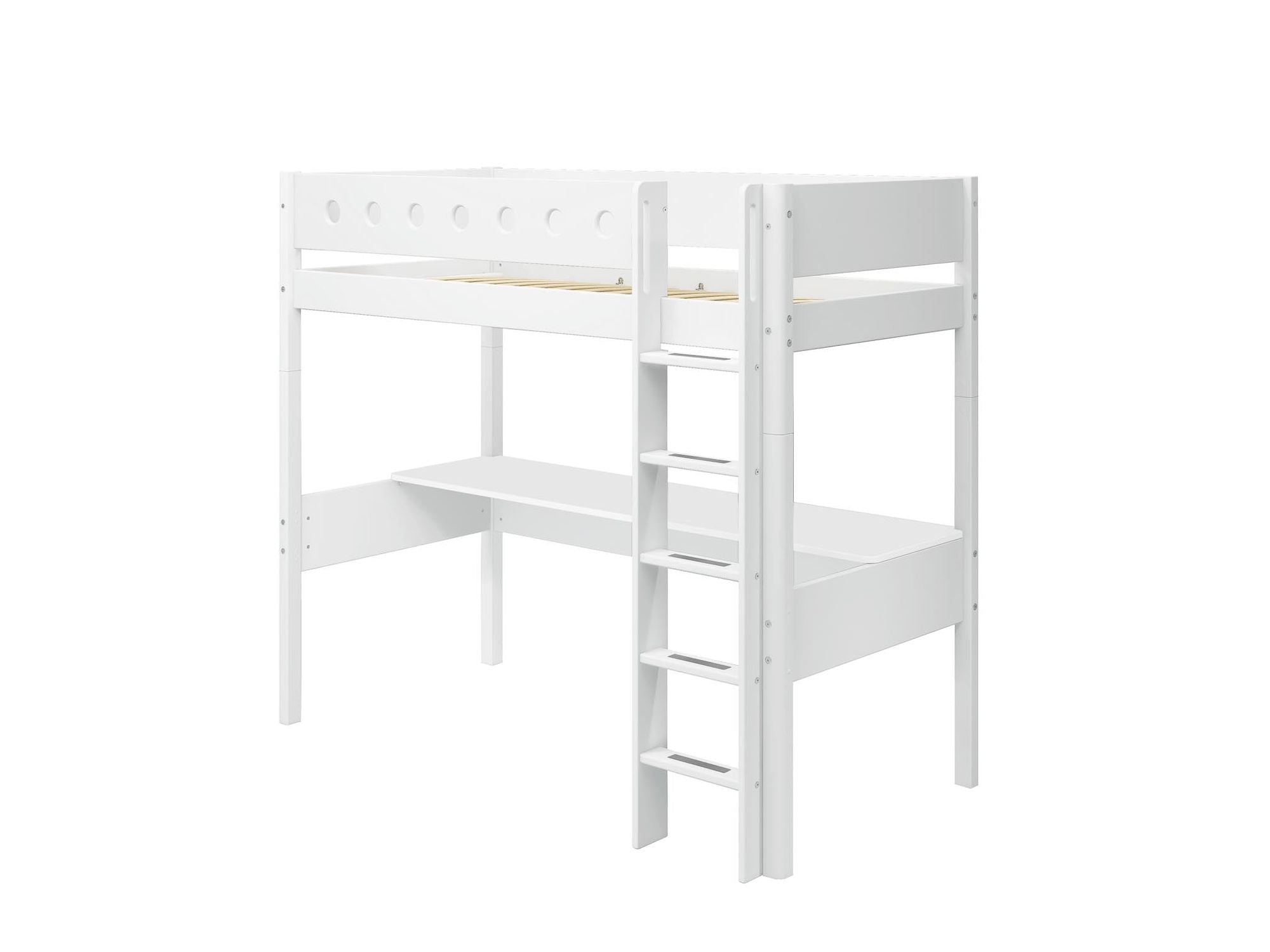 [product_category]-FLEXA High bed w. straight ladder and desk-FLEXA-5706459138671-80-17525-40-FLE-8