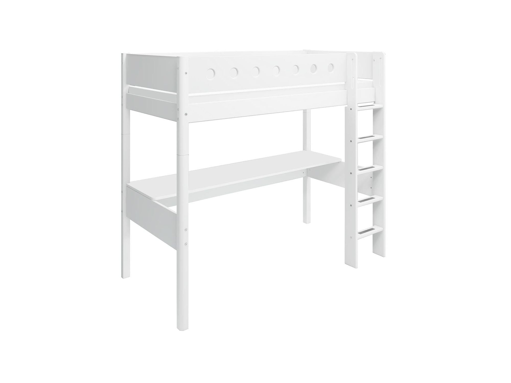 [product_category]-FLEXA High bed w. straight ladder and desk-FLEXA-5706459138671-80-17525-40-FLE-9