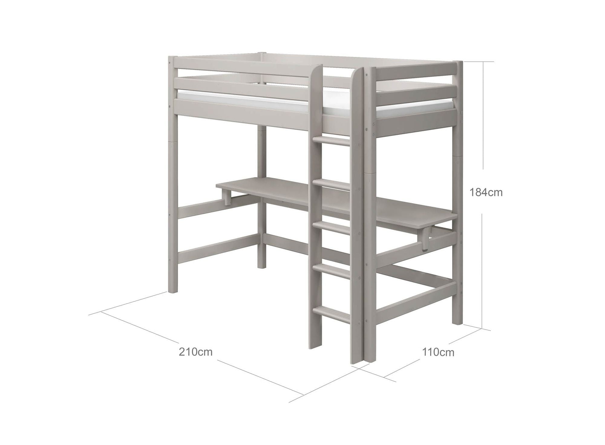 [product_category]-FLEXA High bed w. straight ladder and desk-FLEXA-5706459138985-90-10917-3-01-FLE-10