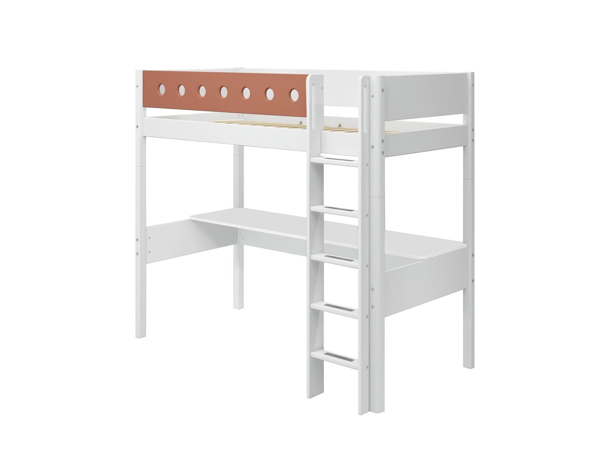 [product_category]-FLEXA High bed w. straight ladder and desk-FLEXA-5706459150857-80-17525-518-FLE-7