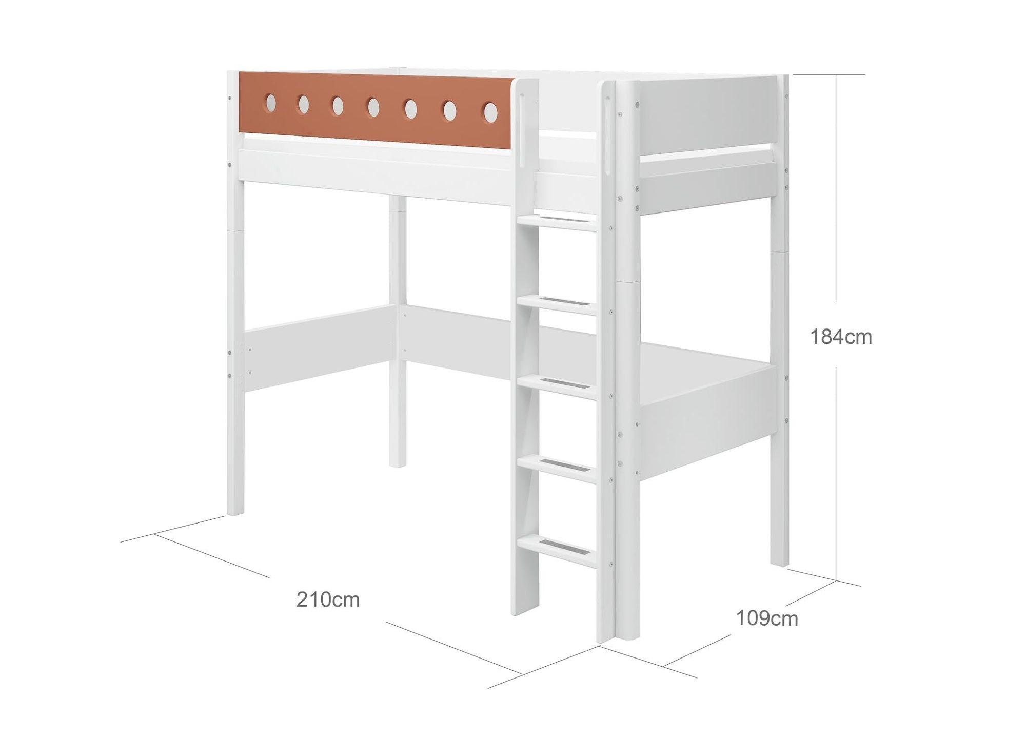 [product_category]-FLEXA High bed w. straight ladder-FLEXA-5706459150598-80-17502-518-FLE-9