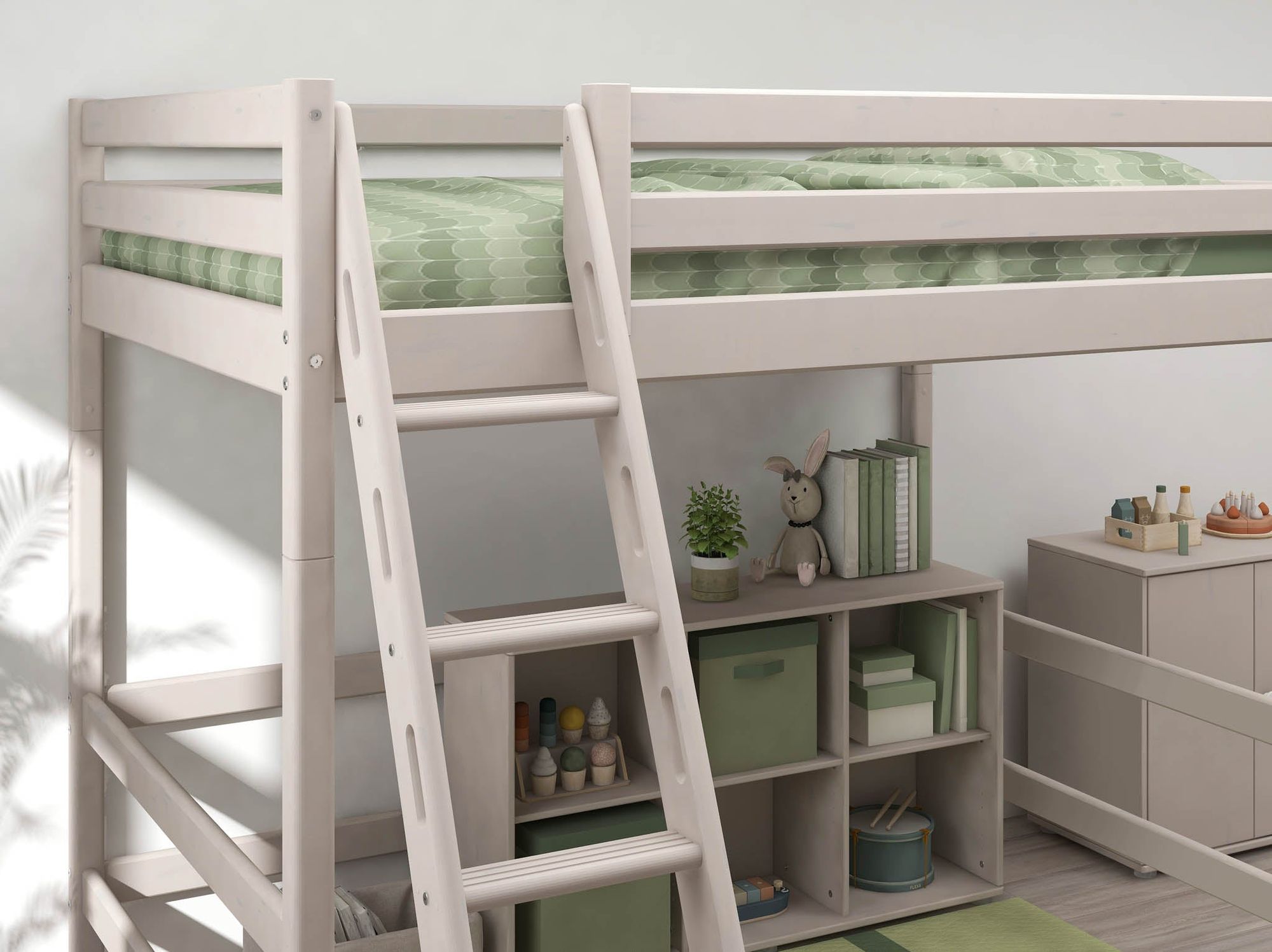 [product_category]-FLEXA High bed with slanting ladder-FLEXA-5706459128801-90-10623-3-01-FLE-3