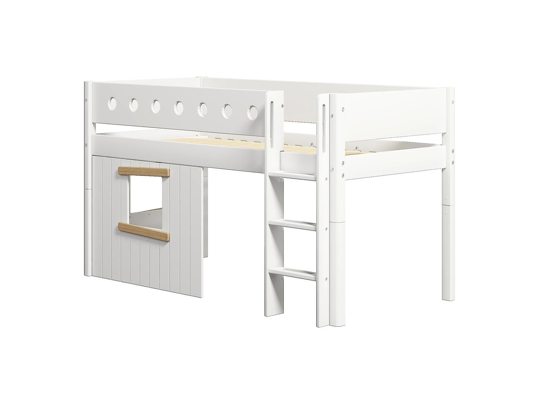 [product_category]-FLEXA Mid-high bed, str. ladder & Treehouse Bed Fronts, oak frame-FLEXA-5706459145563-90-10980-95-FLE-8