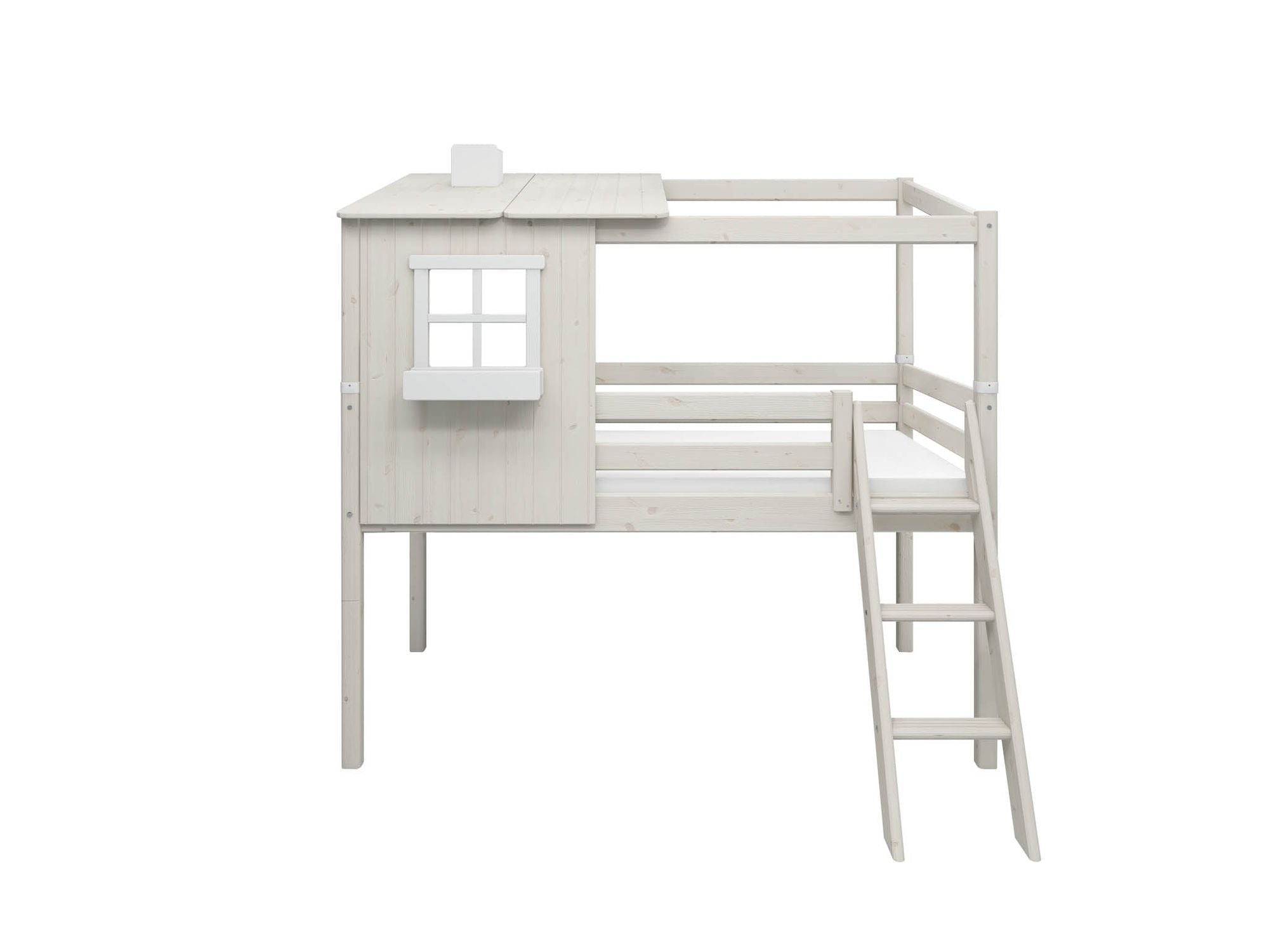 [product_category]-FLEXA Mid-high bed w. 1/2 Classic House-FLEXA-5706459090566-90-10769-90-01-FLE-8