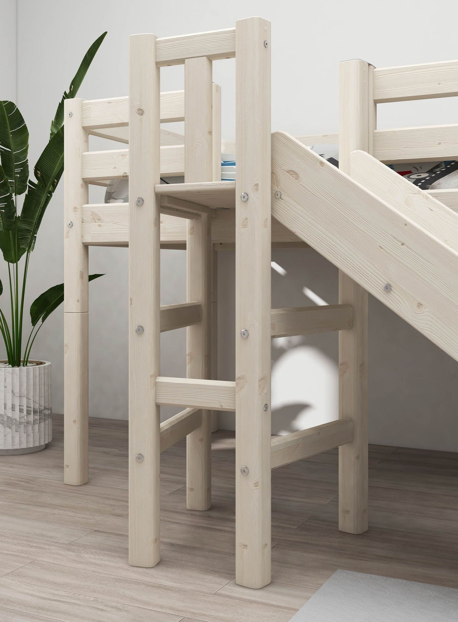[product_category]-FLEXA Mid-high bed w. platform and slide-FLEXA-5706459063362-90-10187-2-01-FLE-3