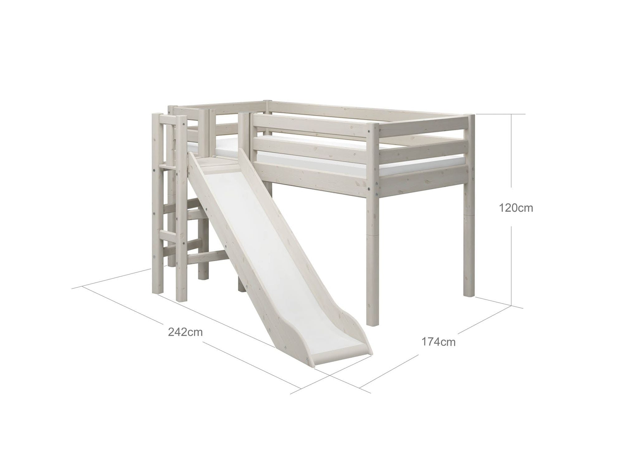 [product_category]-FLEXA Mid-high bed w. platform and slide-FLEXA-5706459063362-90-10187-2-01-FLE-8
