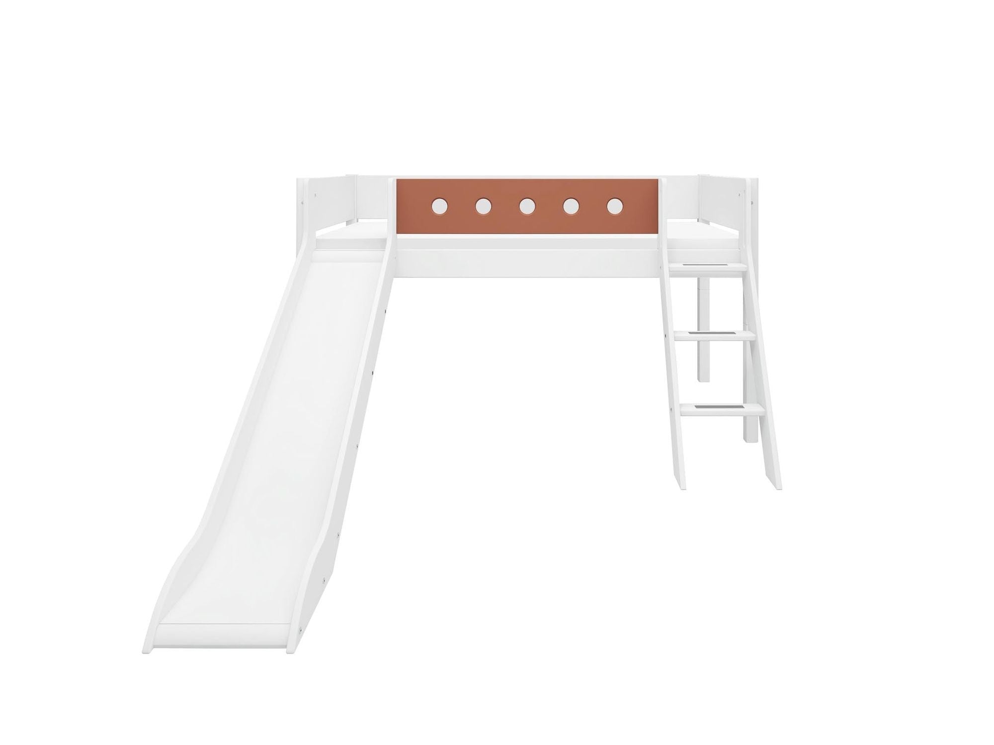 [product_category]-FLEXA Mid-high bed w. slanting ladder and slide-FLEXA-5706459150291-80-17315-518-FLE-6