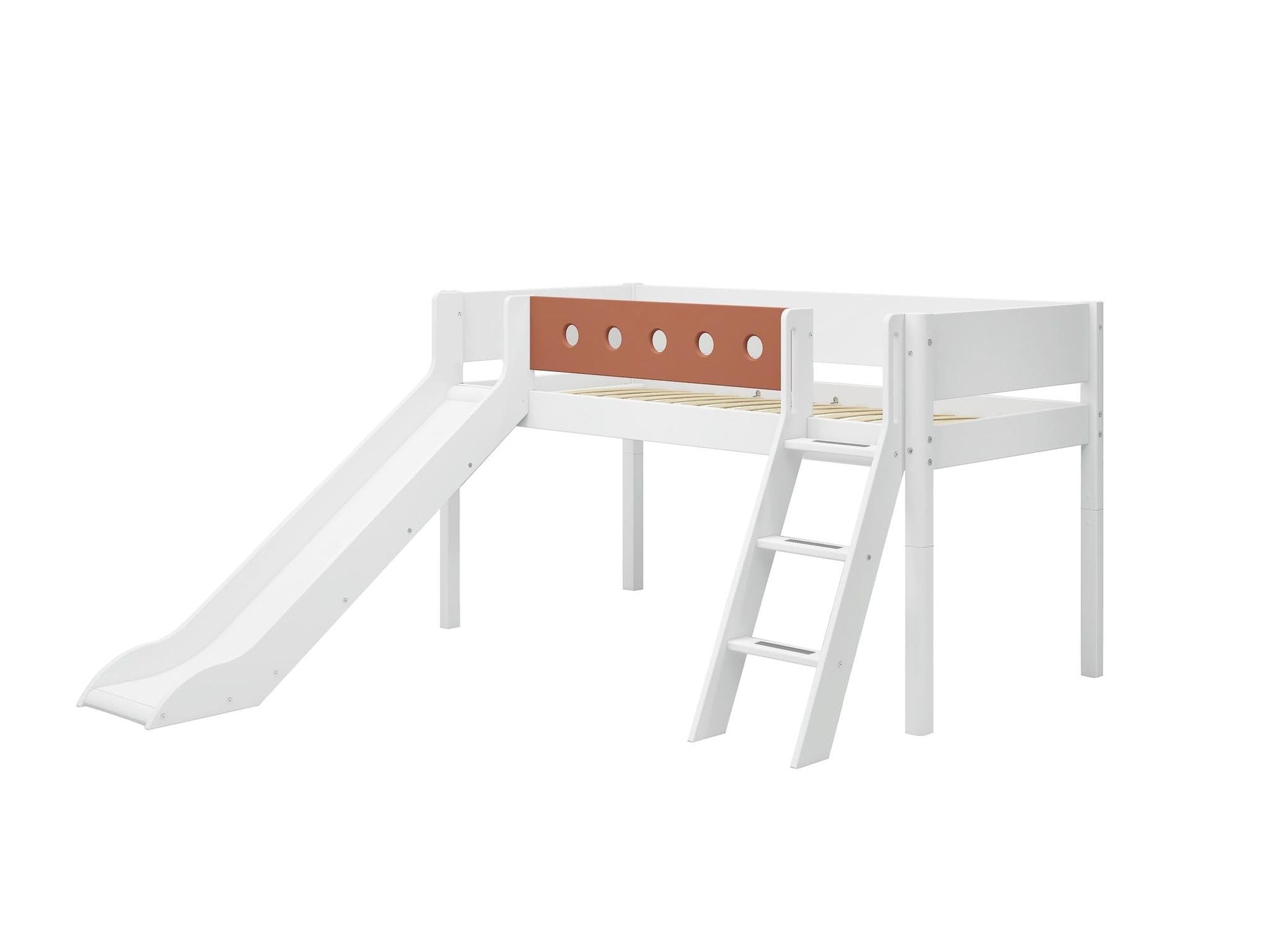 [product_category]-FLEXA Mid-high bed w. slanting ladder and slide-FLEXA-5706459150291-80-17315-518-FLE-7
