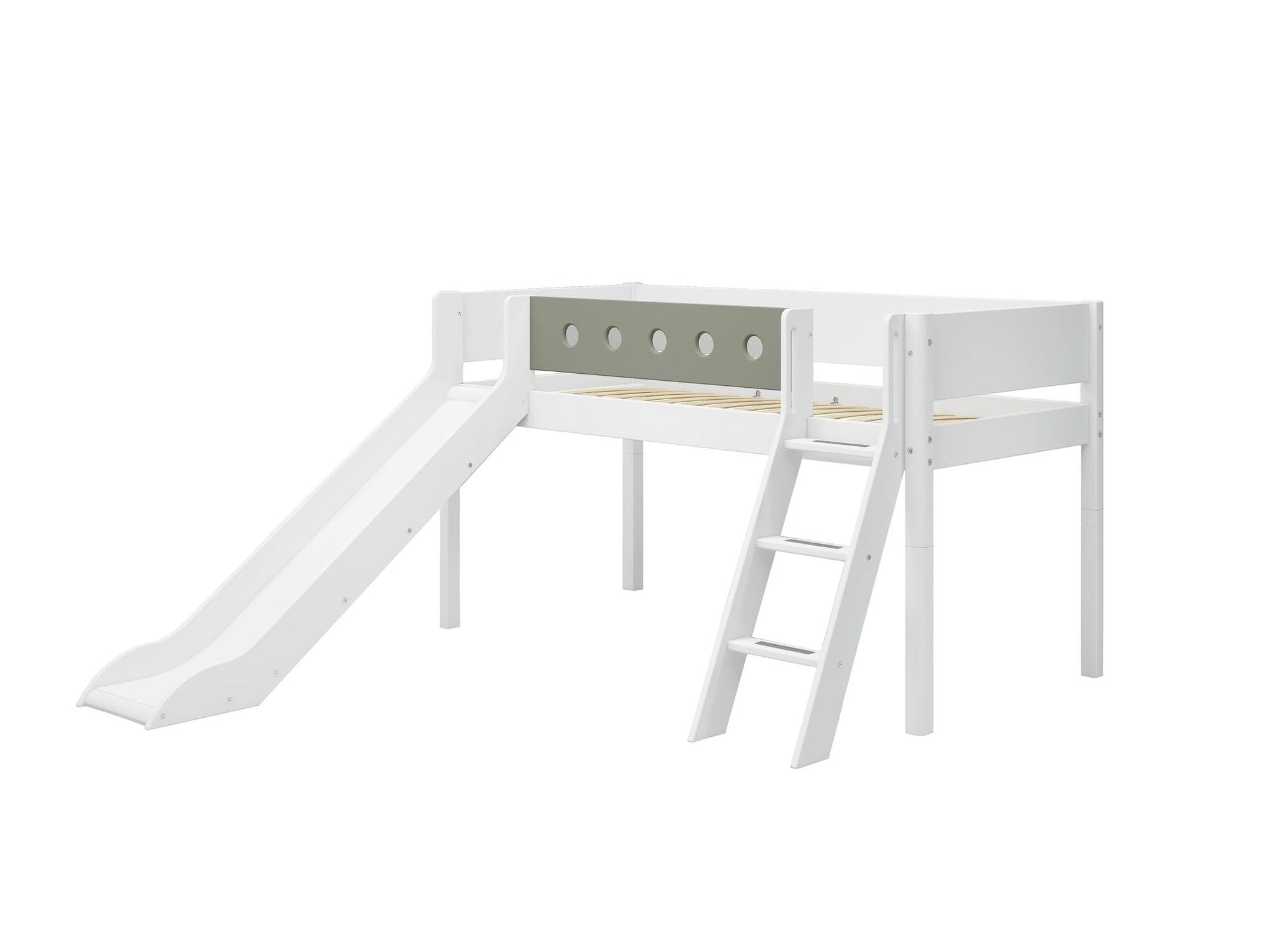 [product_category]-FLEXA Mid-high bed w. slanting ladder and slide-FLEXA-5706459150307-80-17315-519-FLE-7