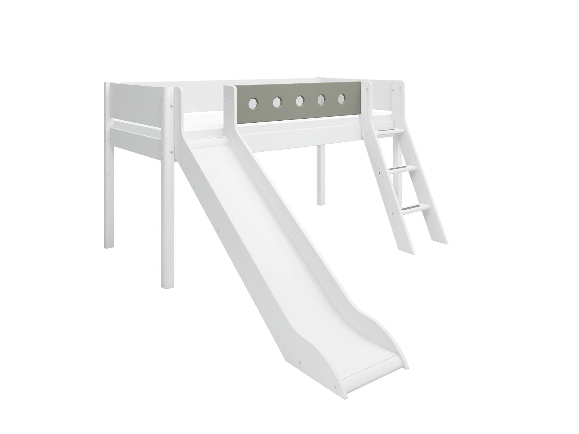 [product_category]-FLEXA Mid-high bed w. slanting ladder and slide-FLEXA-5706459150307-80-17315-519-FLE-8