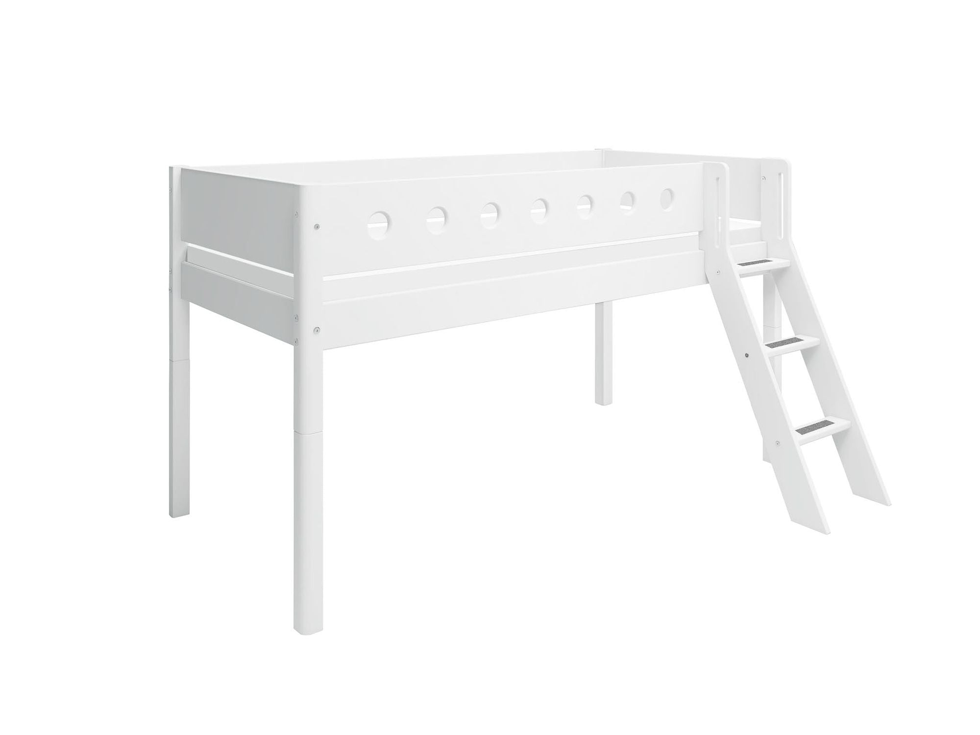 [product_category]-FLEXA Mid-high bed w. slanting ladder-FLEXA-5706459064734-80-17311-40-FLE-10