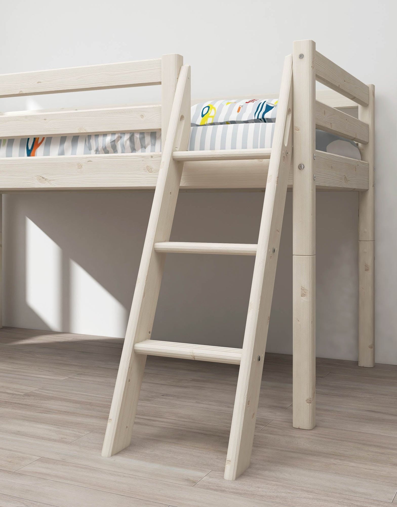 [product_category]-FLEXA Mid-high bed w. slanting ladder-FLEXA-5706459068756-90-10308-2-01-FLE-7