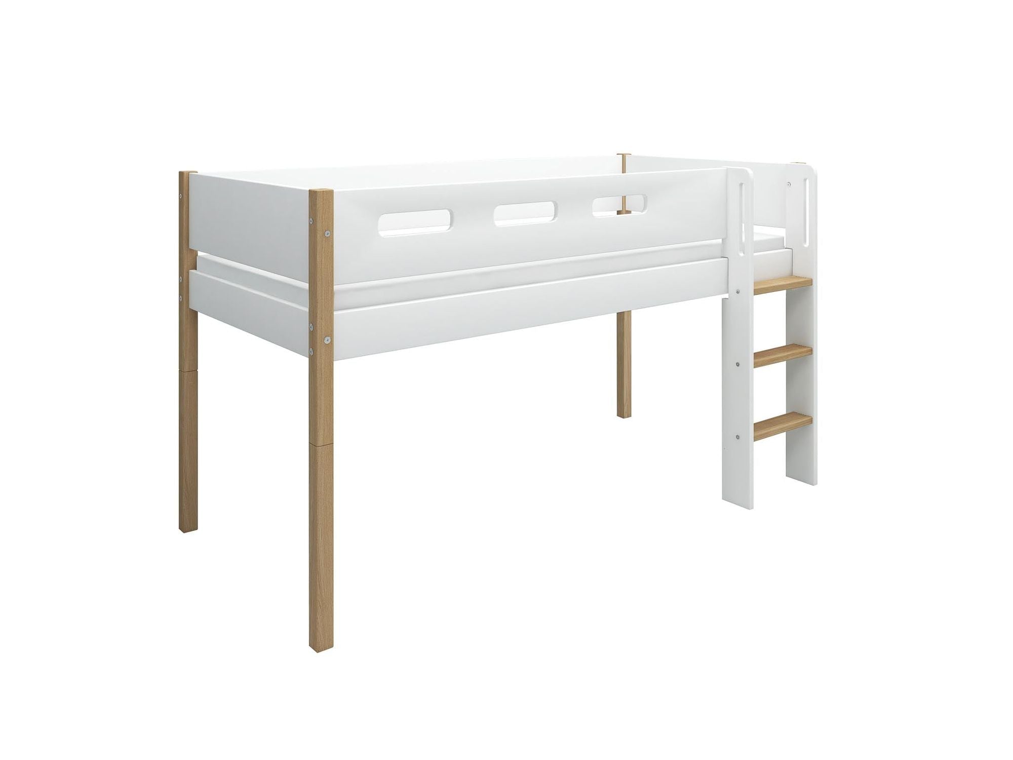 [product_category]-FLEXA Mid-high bed w. straight ladder-FLEXA-5706459132150-80-31302-95-FLE-12