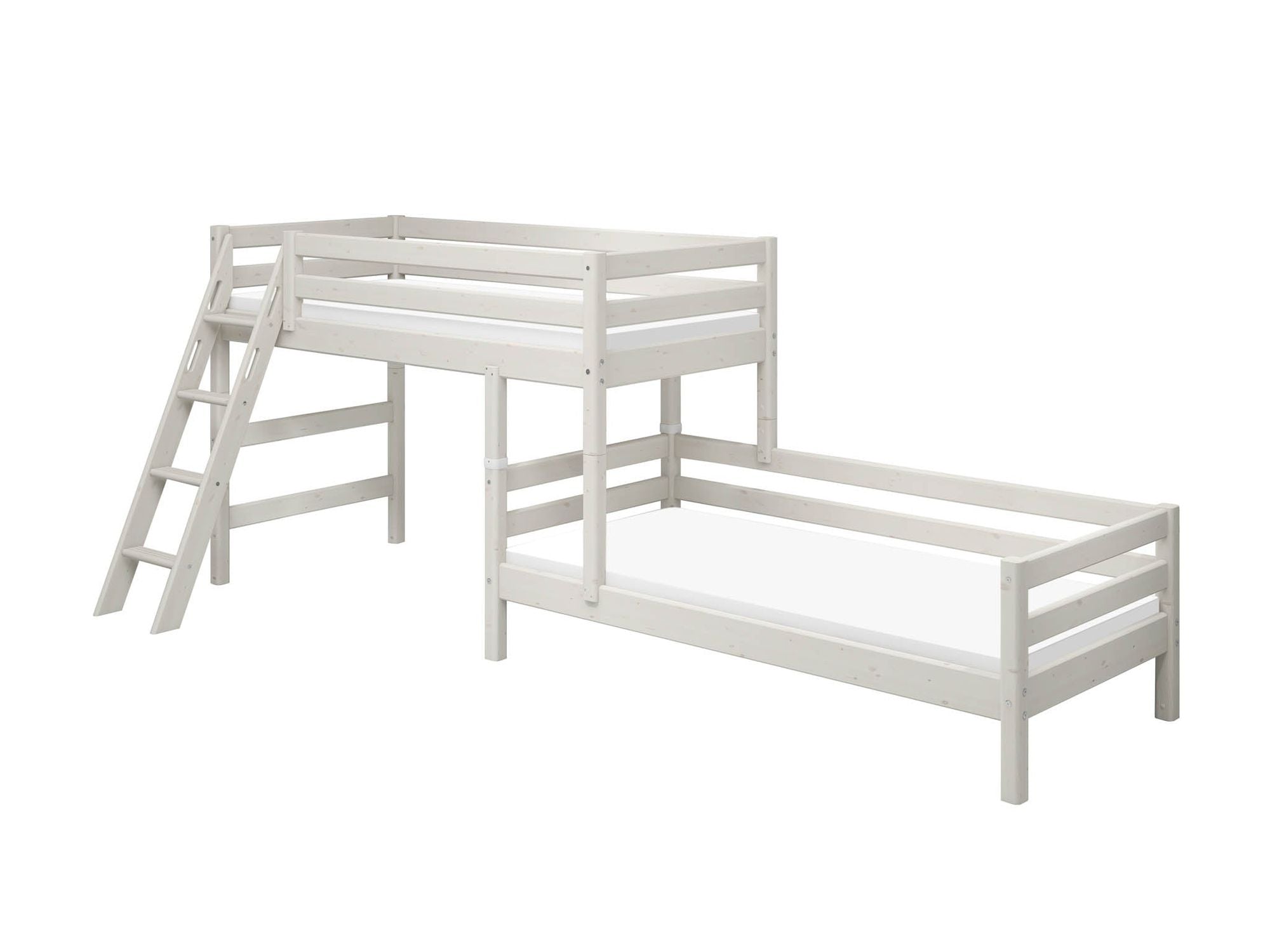 [product_category]-FLEXA Semi-high bed w. slanting ladder-FLEXA-5706459068930-90-10314-2-01-FLE-14