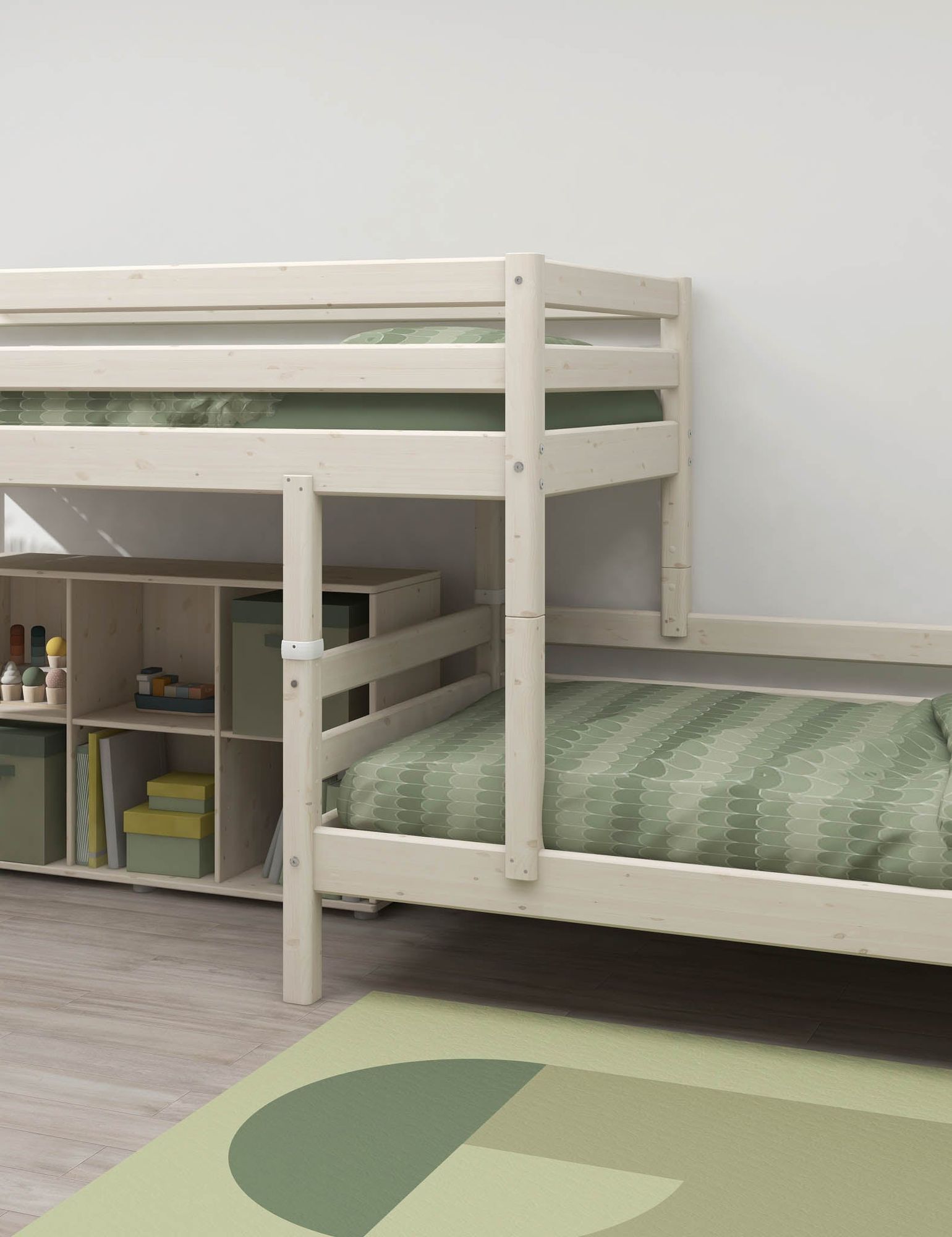 [product_category]-FLEXA Semi-high bed w. slanting ladder-FLEXA-5706459068930-90-10314-2-01-FLE-8