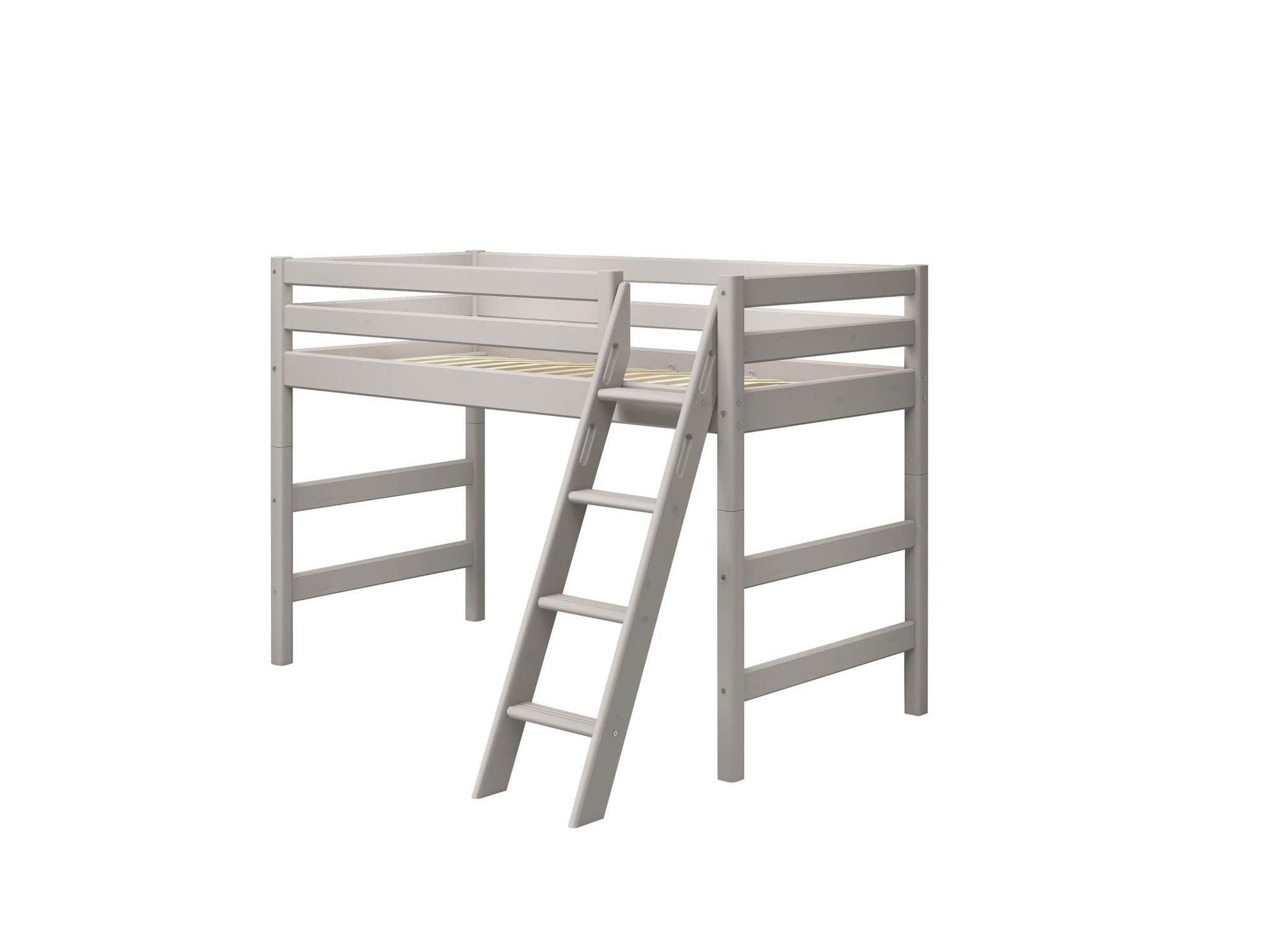 [product_category]-FLEXA Semi-high bed w. slanting ladder-FLEXA-5706459127842-90-10312-3-01-FLE-7
