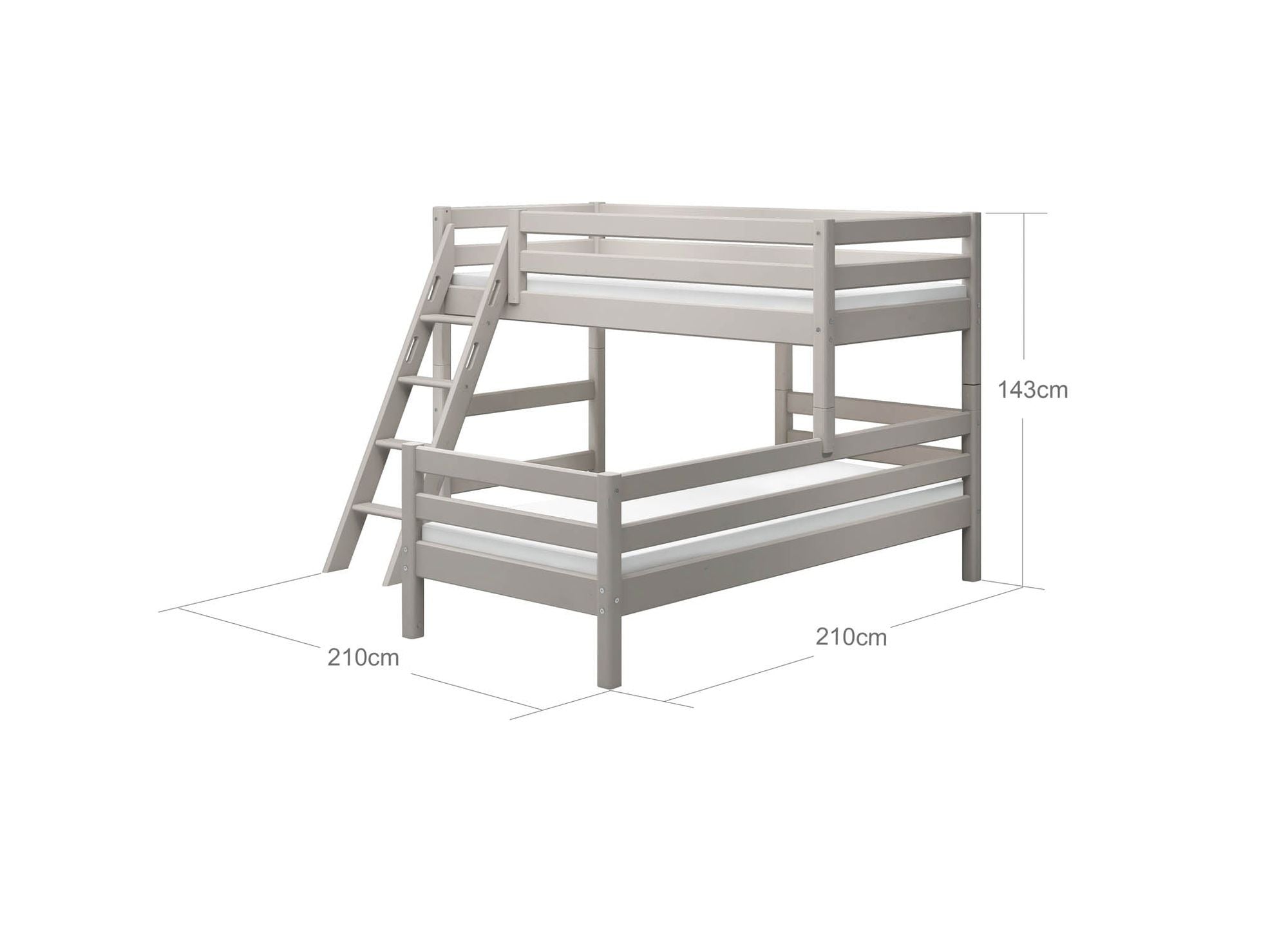 [product_category]-FLEXA Semi-high bed w. slanting ladder-FLEXA-5706459127866-90-10314-3-01-FLE-10