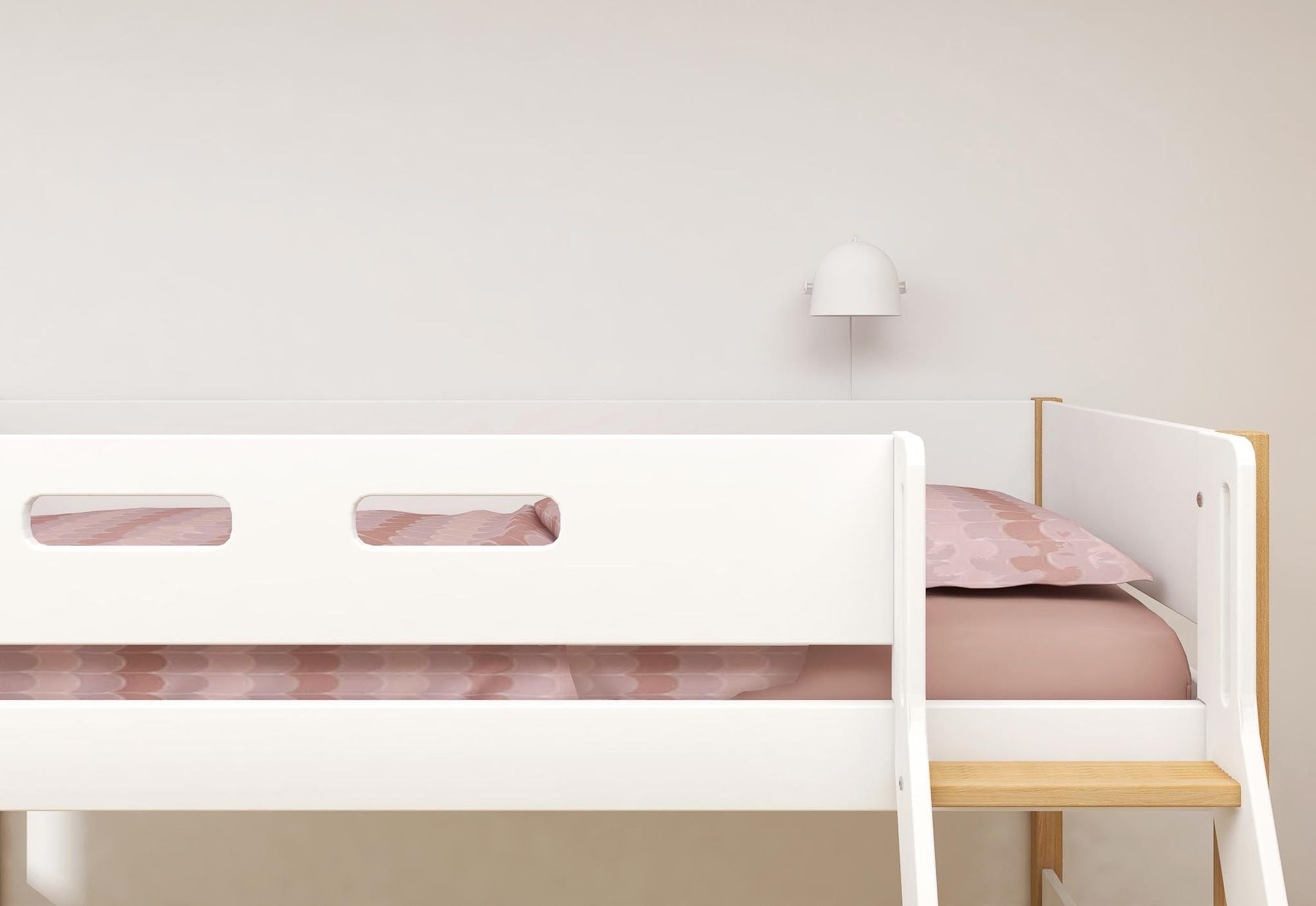 [product_category]-FLEXA Semi-high bed w. slanting ladder-FLEXA-5706459132310-80-31318-95-FLE-4