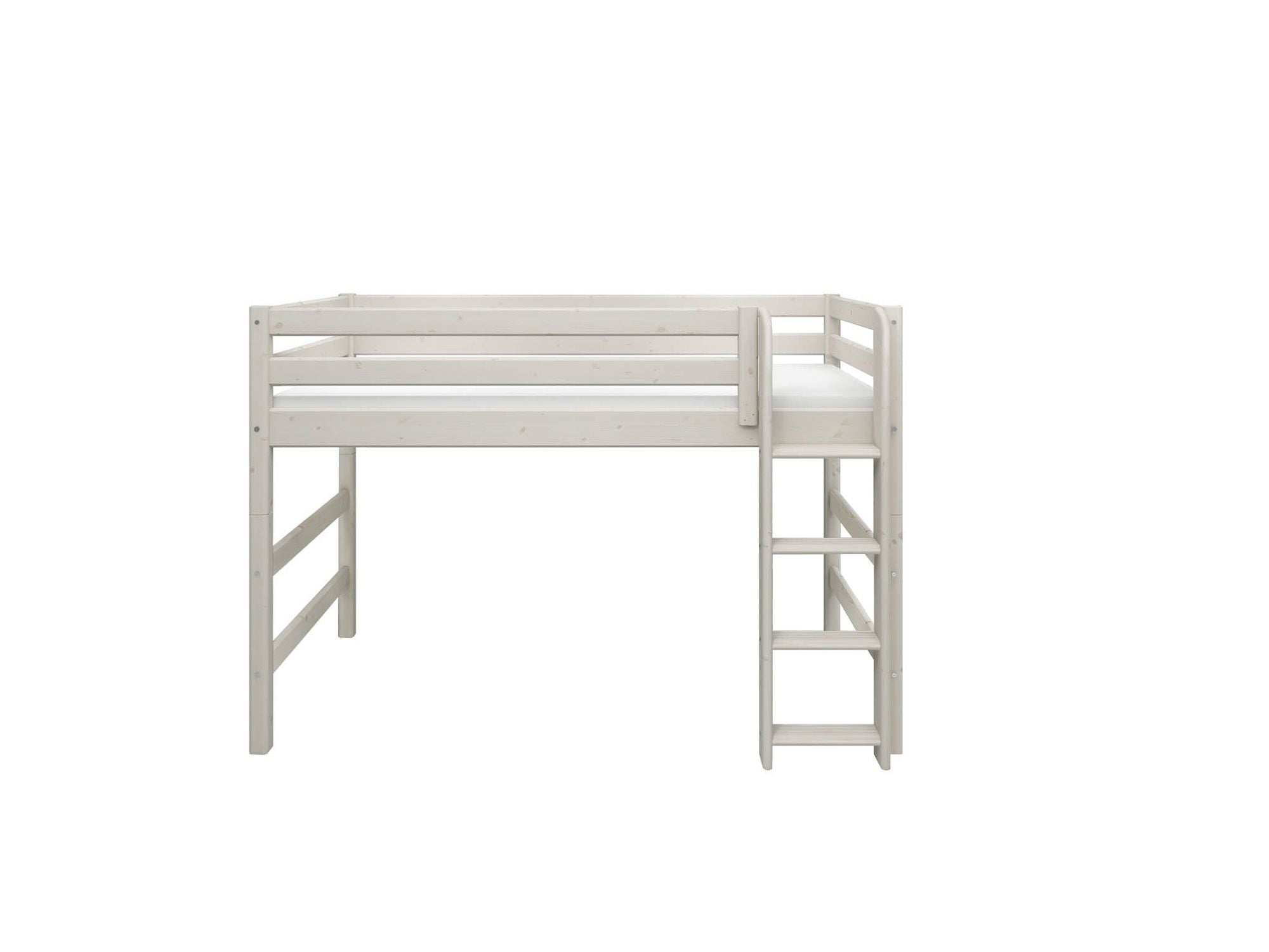 [product_category]-FLEXA Semi-high bed w. straight ladder-FLEXA-5706459052007-90-10046-2-01-FLE-6