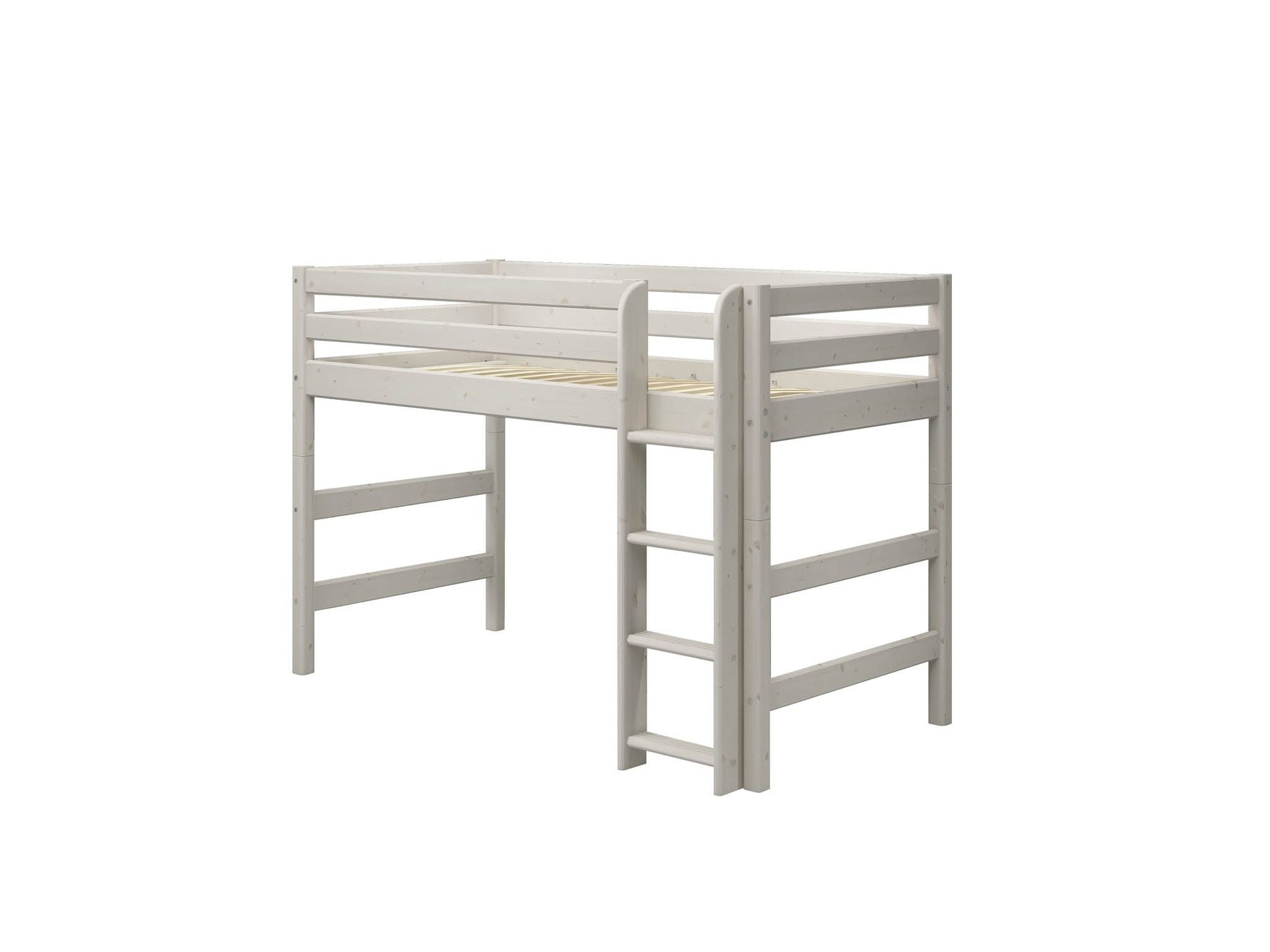 [product_category]-FLEXA Semi-high bed w. straight ladder-FLEXA-5706459052007-90-10046-2-01-FLE-7