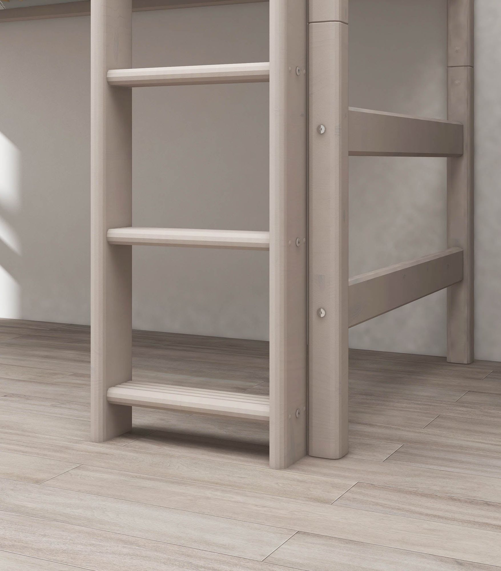 [product_category]-FLEXA Semi-high bed w. straight ladder-FLEXA-5706459120508-90-10046-3-01-FLE-4