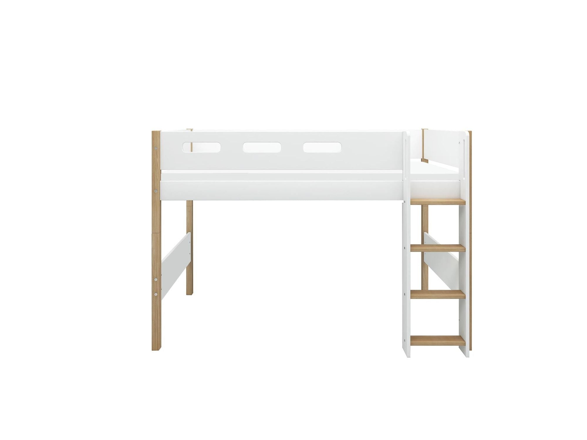 [product_category]-FLEXA Semi-high bed w. straight ladder-FLEXA-5706459132297-80-31316-95-FLE-7