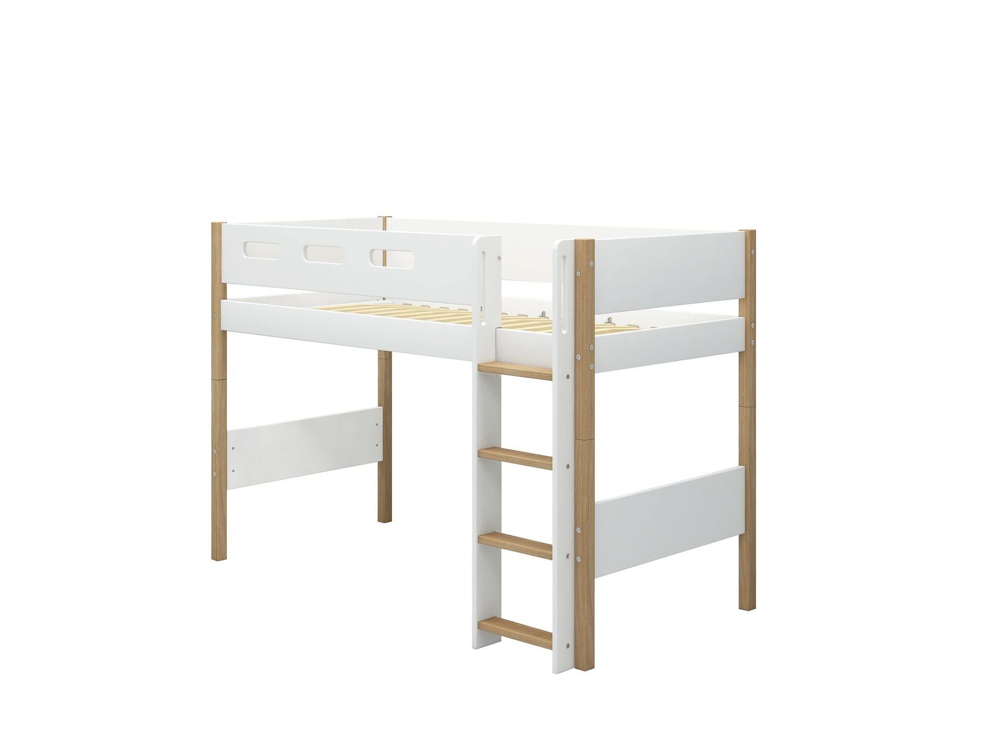 [product_category]-FLEXA Semi-high bed w. straight ladder-FLEXA-5706459132297-80-31316-95-FLE-8