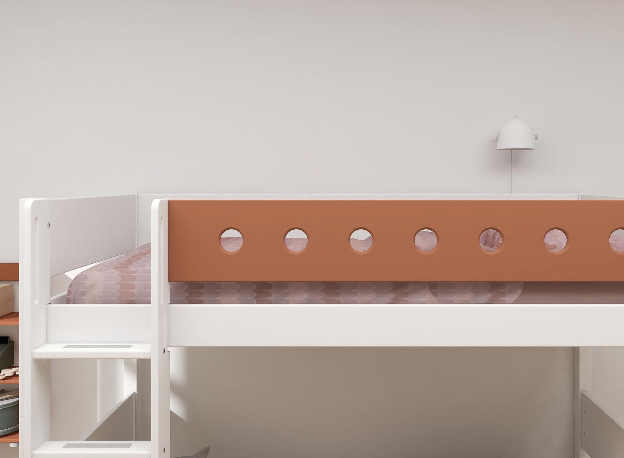 [product_category]-FLEXA Semi-high bed w. straight ladder-FLEXA-5706459150413-80-17326-518-FLE-4