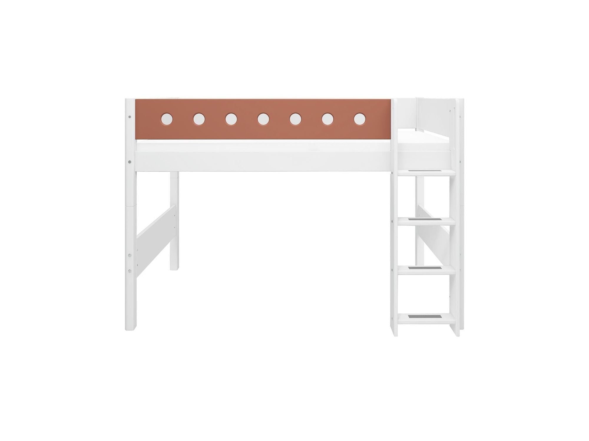 [product_category]-FLEXA Semi-high bed w. straight ladder-FLEXA-5706459150413-80-17326-518-FLE-5