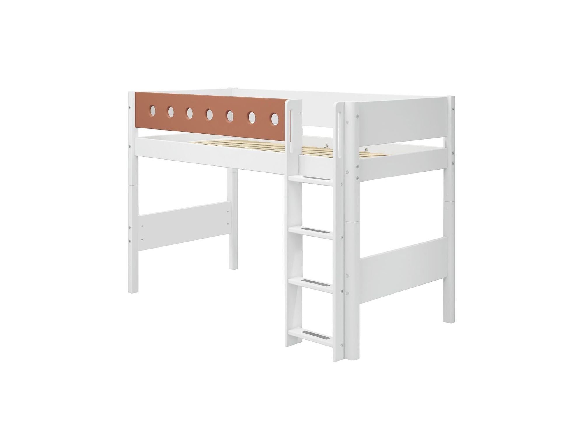 [product_category]-FLEXA Semi-high bed w. straight ladder-FLEXA-5706459150413-80-17326-518-FLE-6