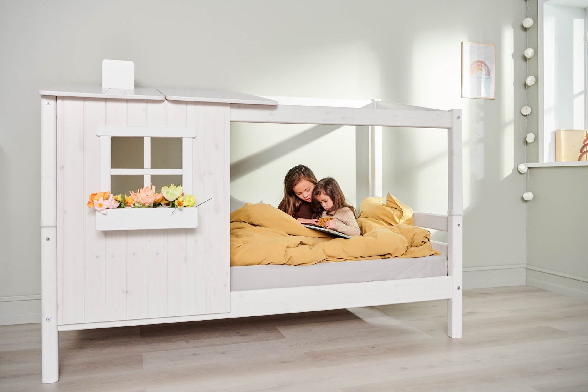 [product_category]-FLEXA Single bed w. 1/2 Classic House-FLEXA-5706459090658-90-10772-90-01-FLE-5