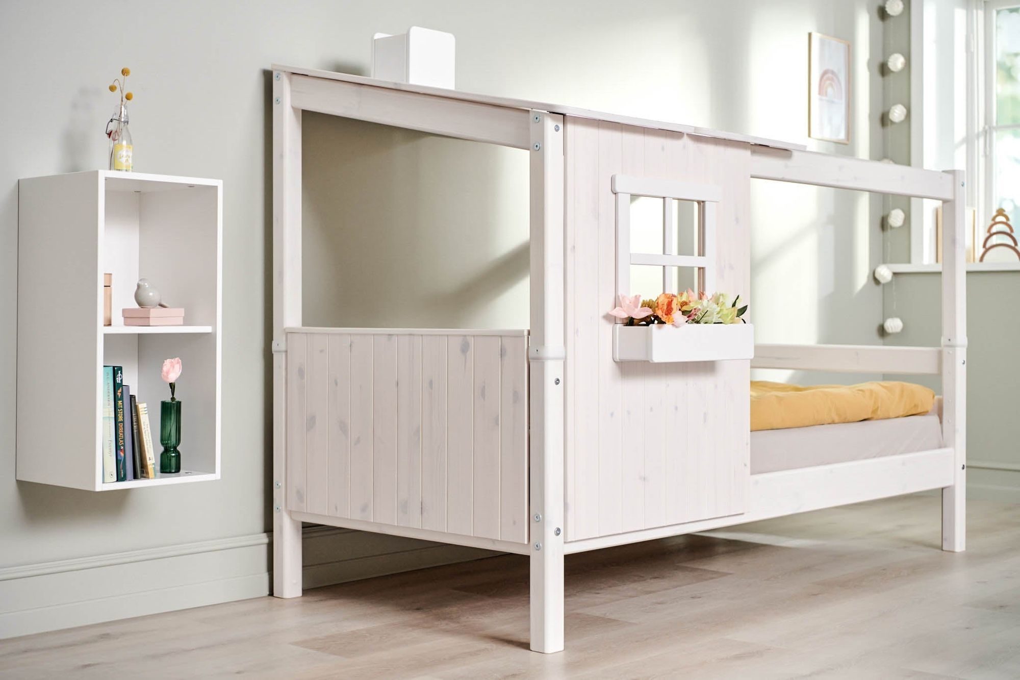 [product_category]-FLEXA Single bed w. 1/2 Classic House-FLEXA-5706459090658-90-10772-90-01-FLE-7