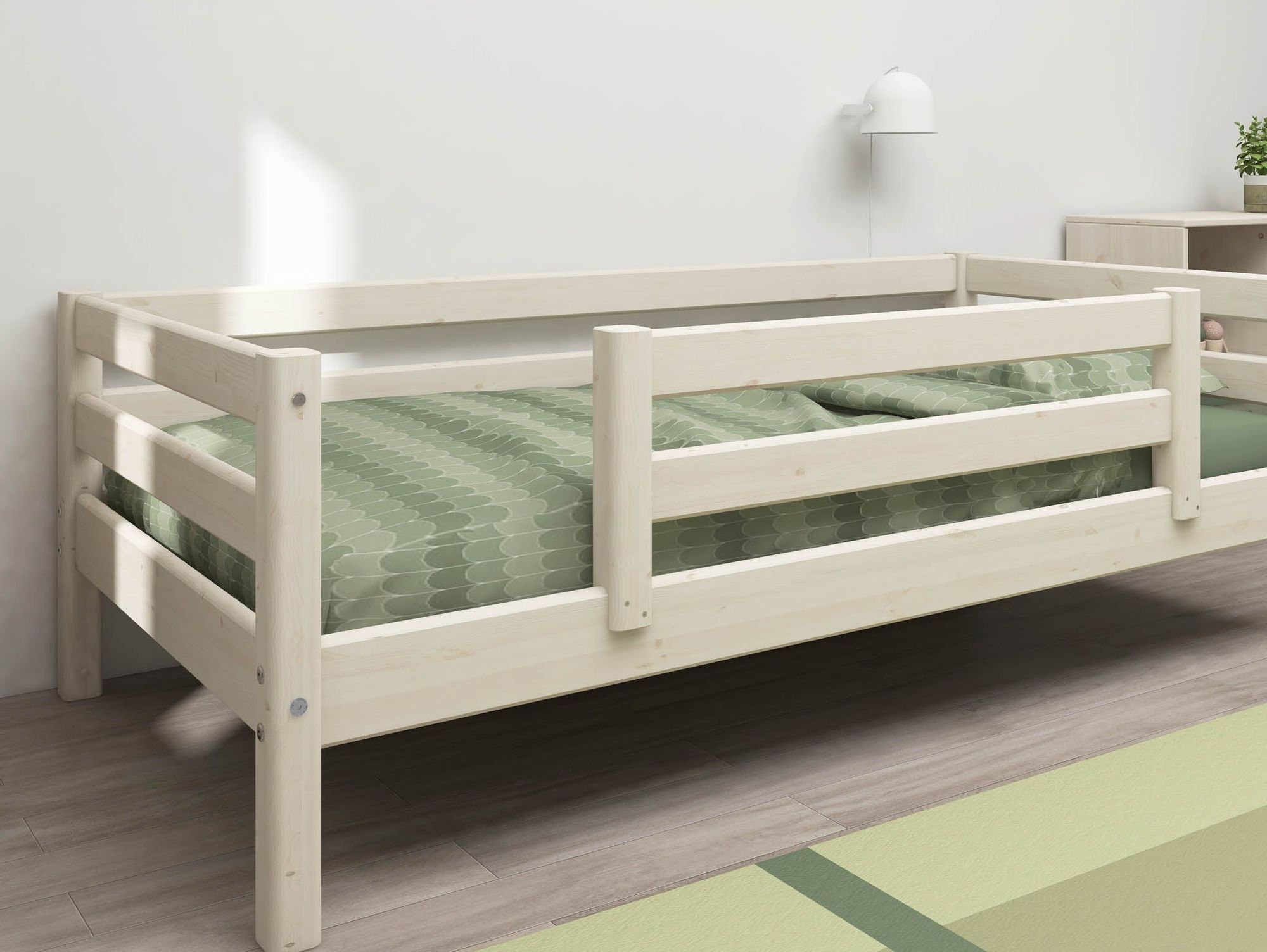 [product_category]-FLEXA Single bed w. centered safety rail-FLEXA-5706459049199-90-10134-2-01-FLE-4