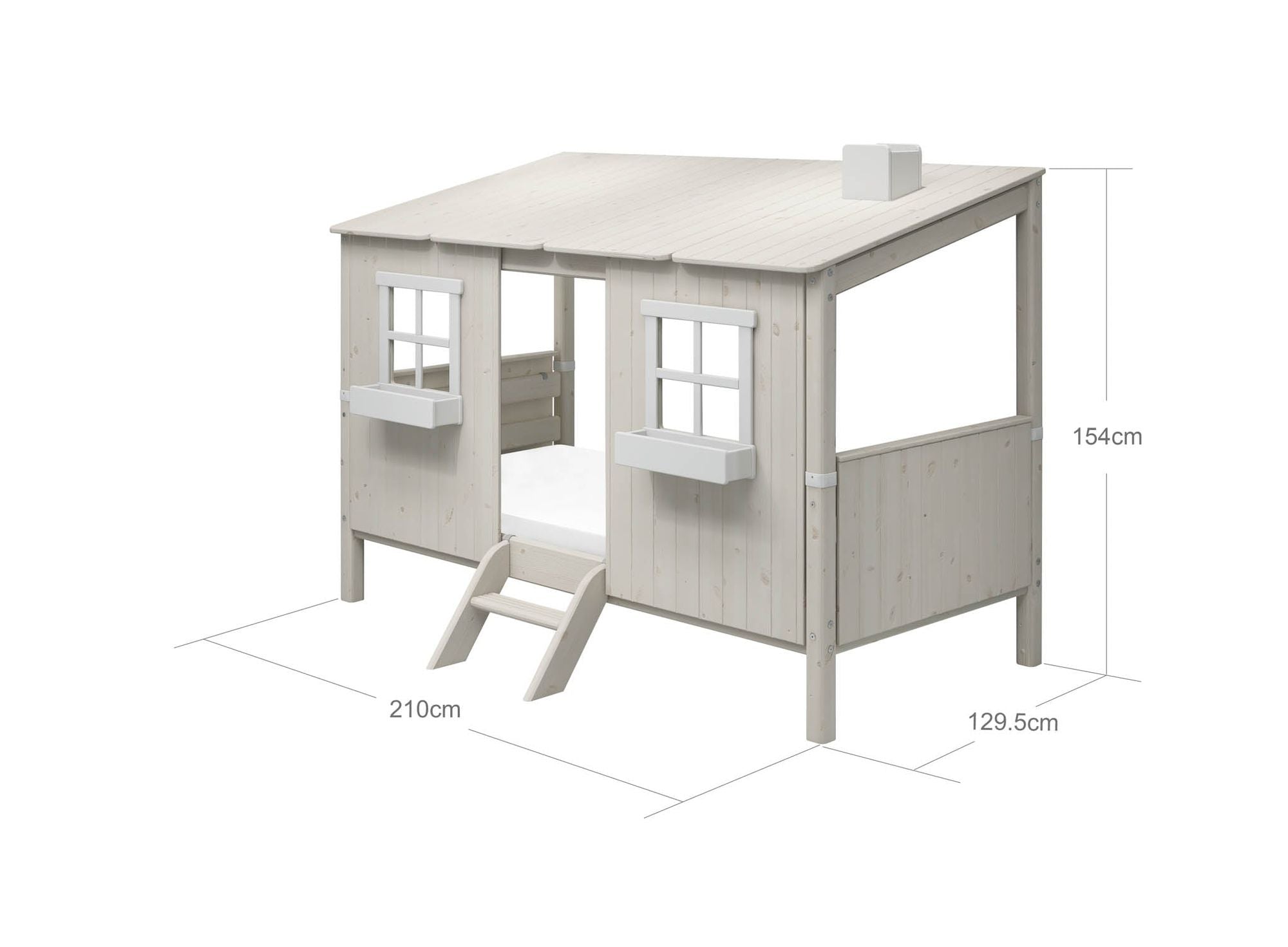 [product_category]-FLEXA Single bed with Classic House-FLEXA-5706459090504-90-10767-90-01-FLE-12