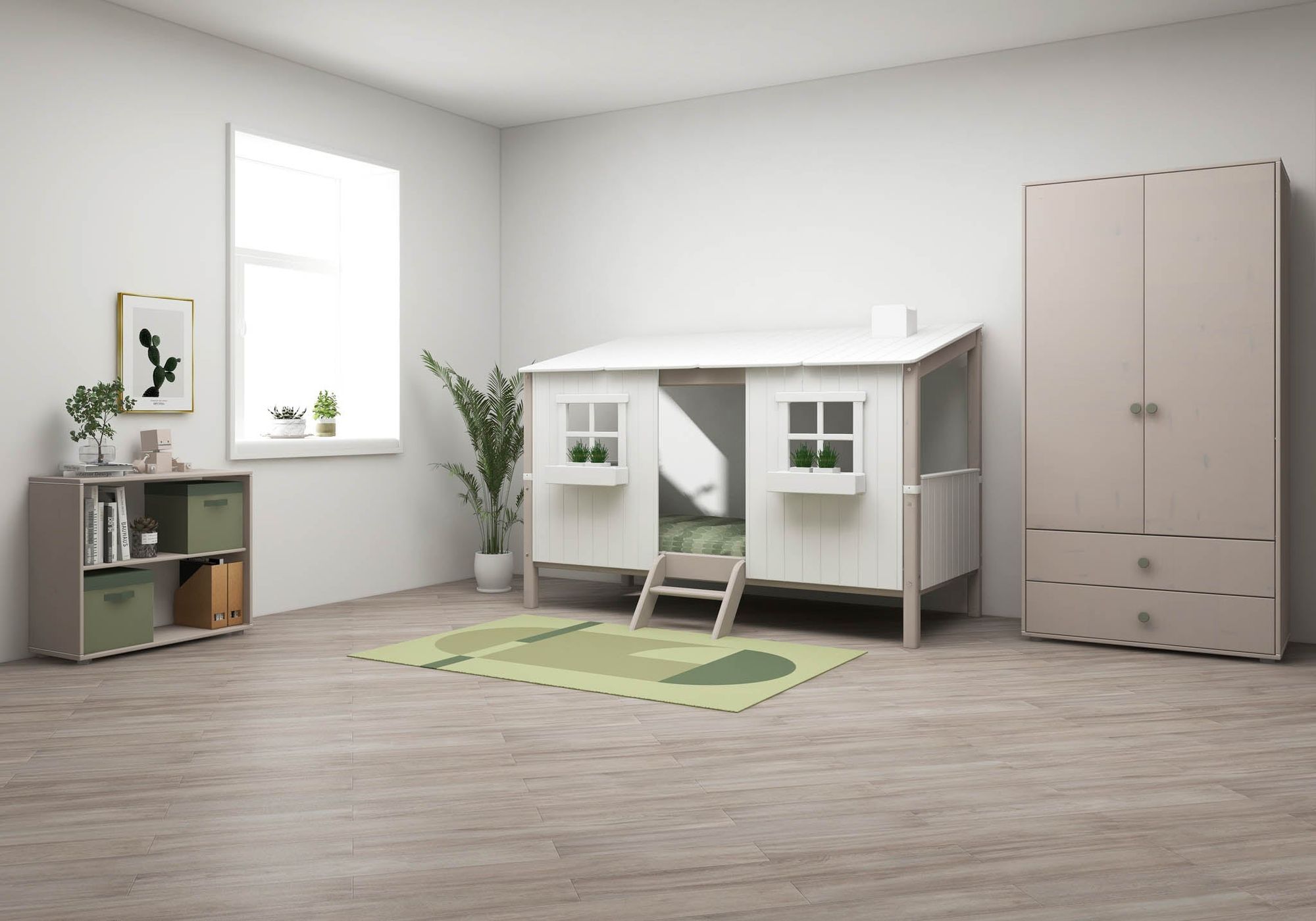 [product_category]-FLEXA Single bed with Classic House-FLEXA-5706459130057-90-10767-72-01-FLE-2
