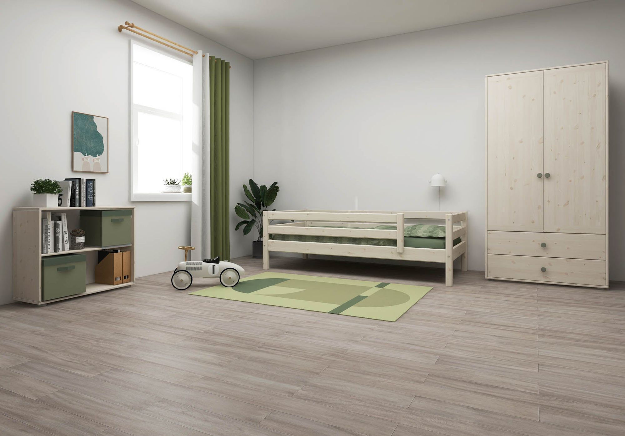 [product_category]-FLEXA Single bed with safety rail-FLEXA-5706459049489-90-10122-2-01-FLE-3