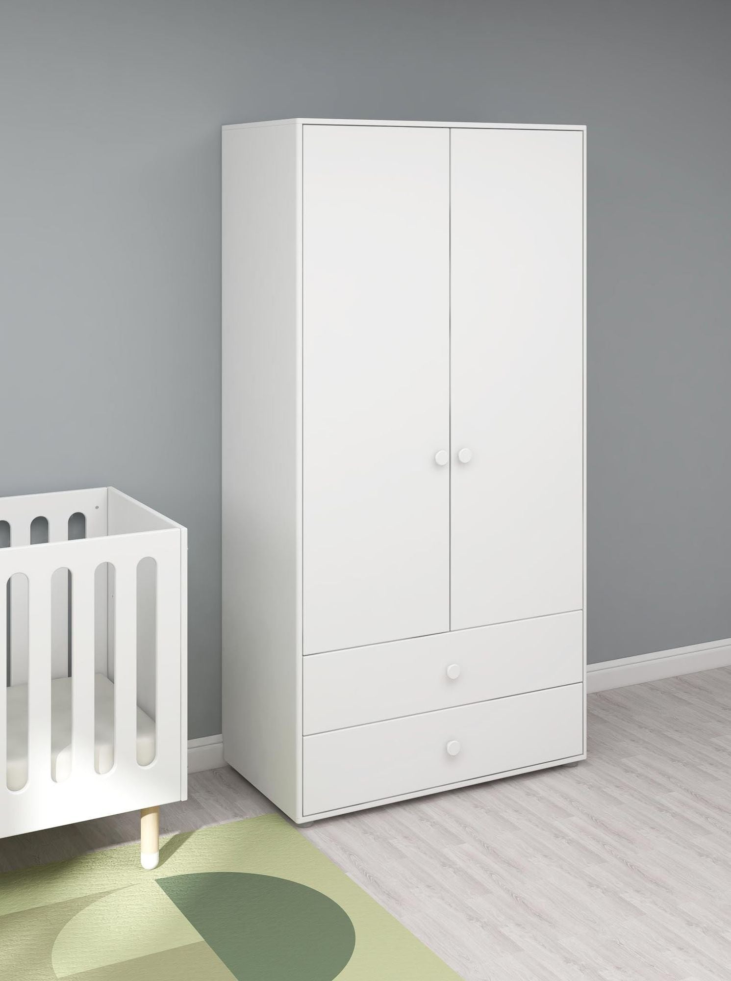 [product_category]-FLEXA Wardrobe, 2 doors + 2 drawers-FLEXA-5706459153131-81-39501-40-FLE-2