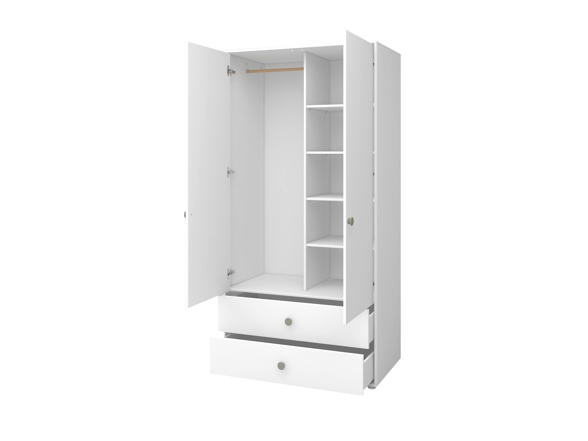 [product_category]-FLEXA Wardrobe, 2 doors + 2 drawers-FLEXA-5706459153155-81-39501-519-FLE-11