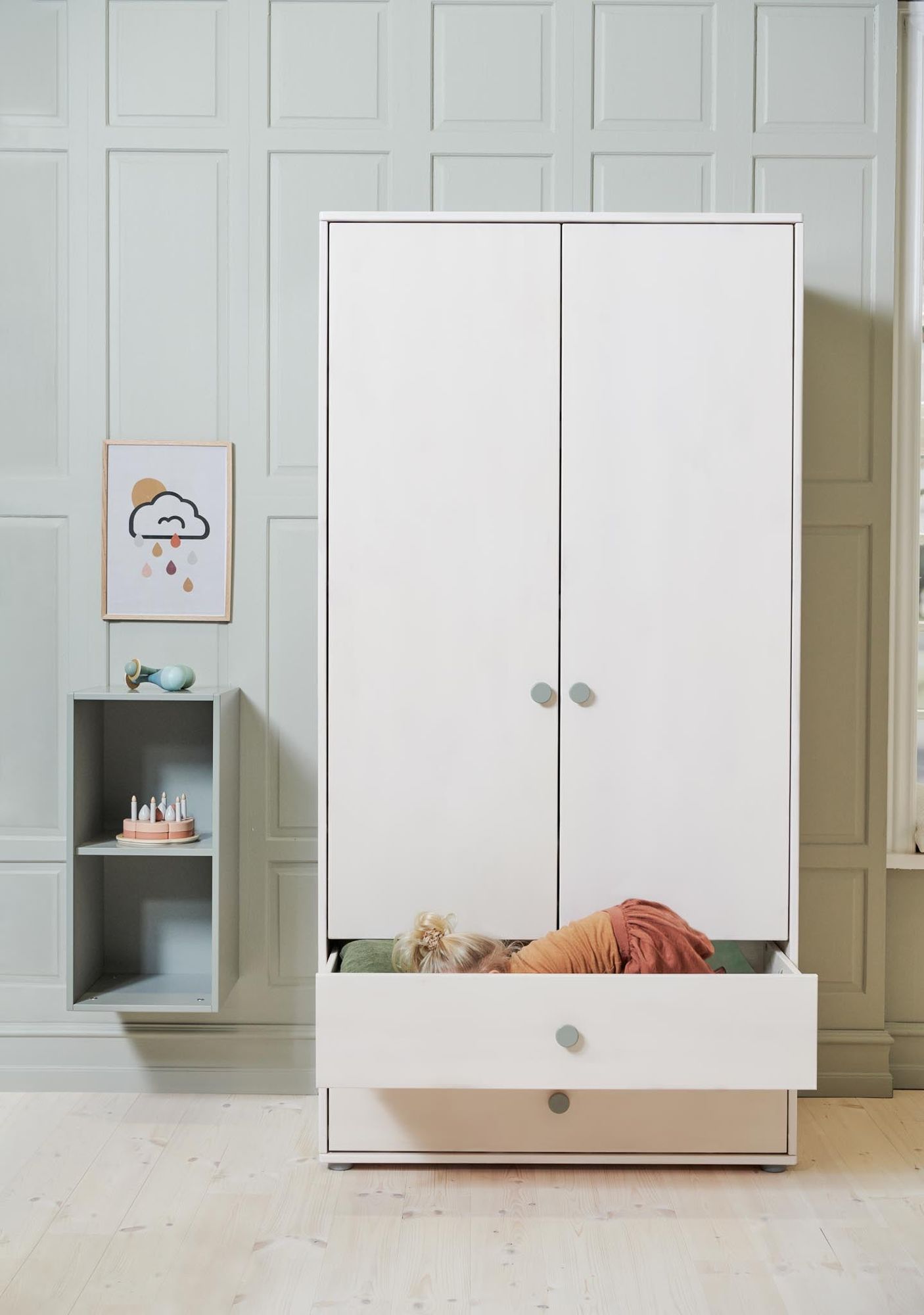 [product_category]-FLEXA Wardrobe, 2 doors + 2 drawers-FLEXA-5706459153155-81-39501-519-FLE-2