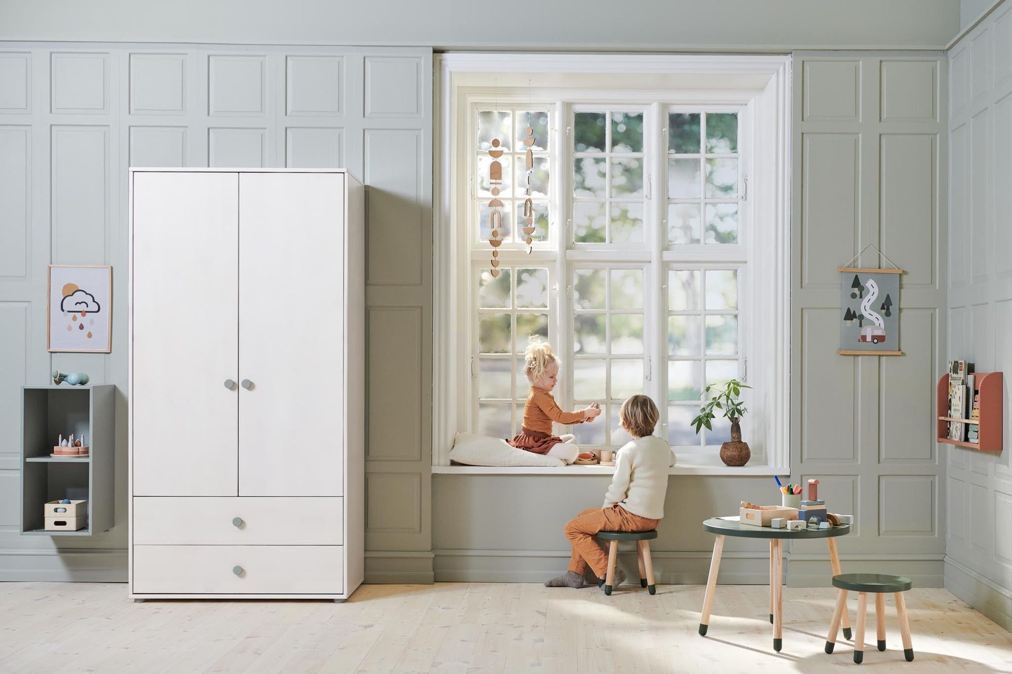 [product_category]-FLEXA Wardrobe, 2 doors + 2 drawers-FLEXA-5706459153155-81-39501-519-FLE-3